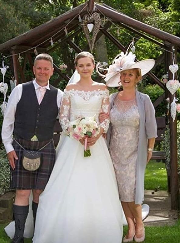 Elegant Lace Applique Bodycon Mother of the Bride Dress with Matching Shawl - Formal Wedding Guest Gowns for Women - Perfect for Church Ceremonies, Receptions & Special Occasions