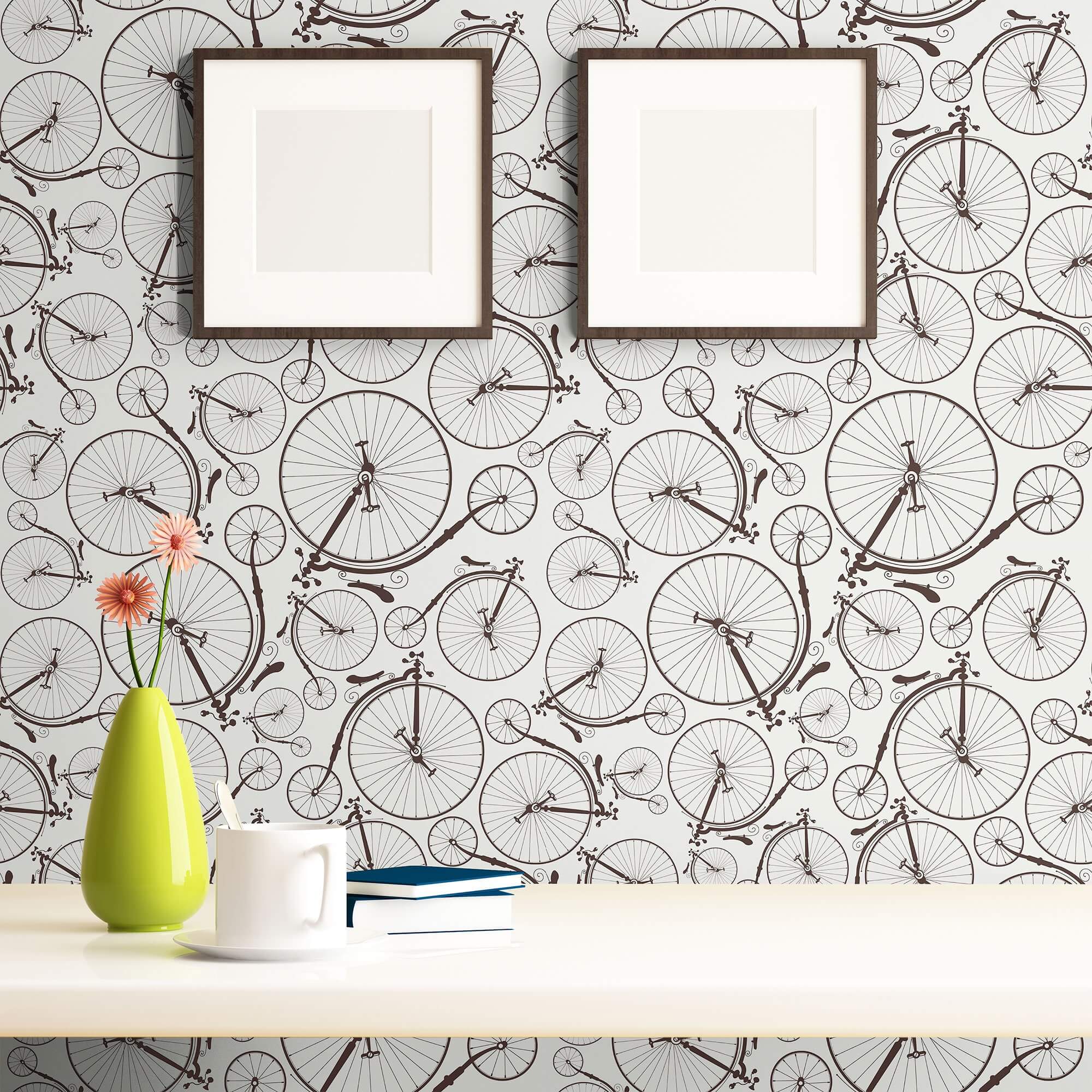 Black and White Geometric Peel and Stick Removable Wallpaper - Self-Adhesive Decorative Wall Covering for Bedroom, Living Room & Office Decor