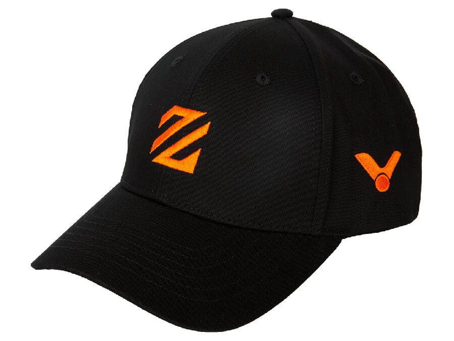 Victor X Lee Zii Jia Performance Sports Cap [Black] VC LZJ307 - Lightweight Breathable Badminton Tennis Running Hat for Men & Women - Perfect for Outdoor Sports & Active Lifestyle