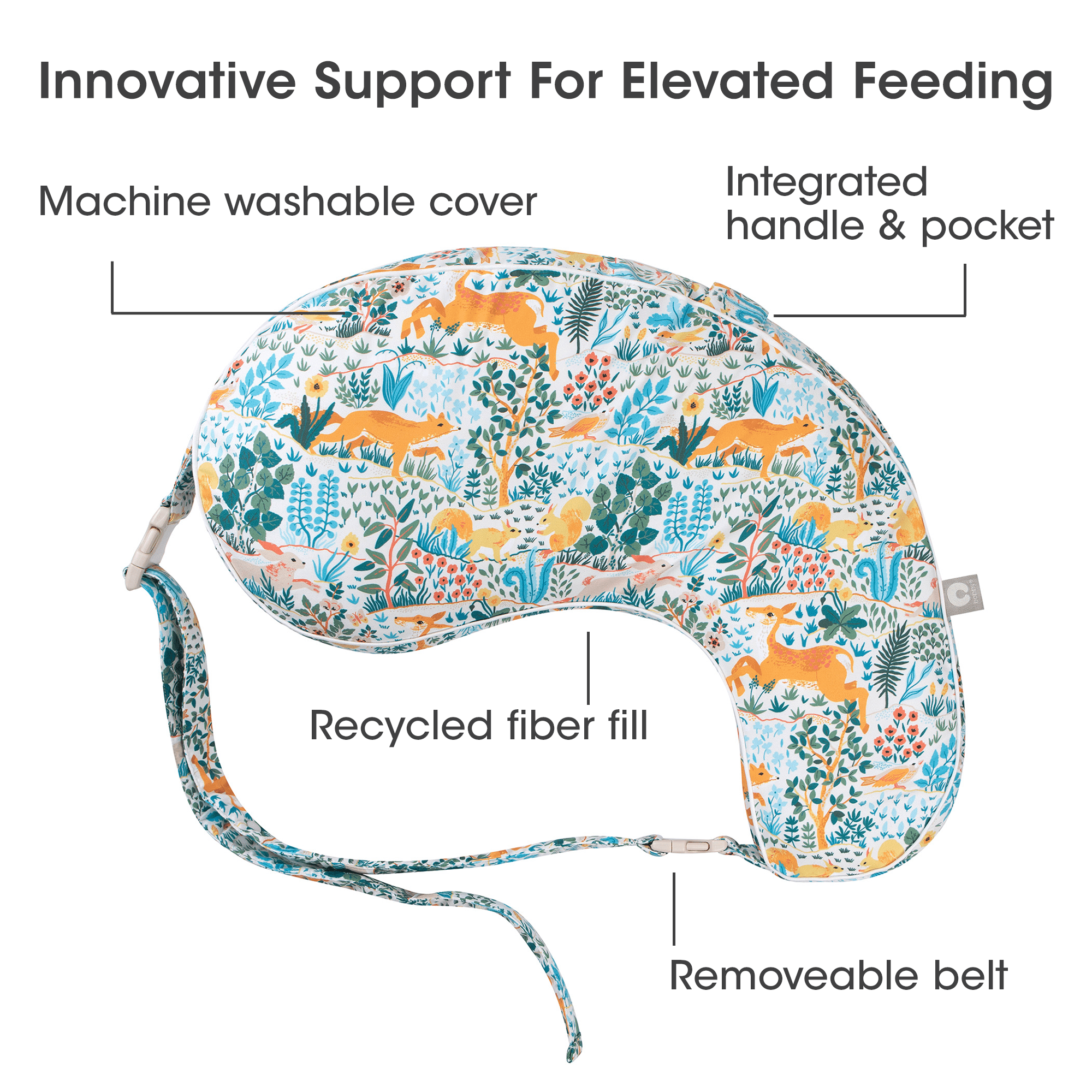 Boppy Uplift™ Nursing Pillow - Comfortable Breastfeeding Support for New Moms - Perfect for Nursing, Bottle Feeding & Tummy Time