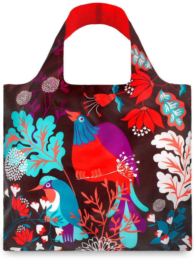 LOQI Eco-Friendly Tote Bag - FOREST Collection by Cristina Caramida | Reusable Shopping Bag for Groceries, Beach & Daily Use