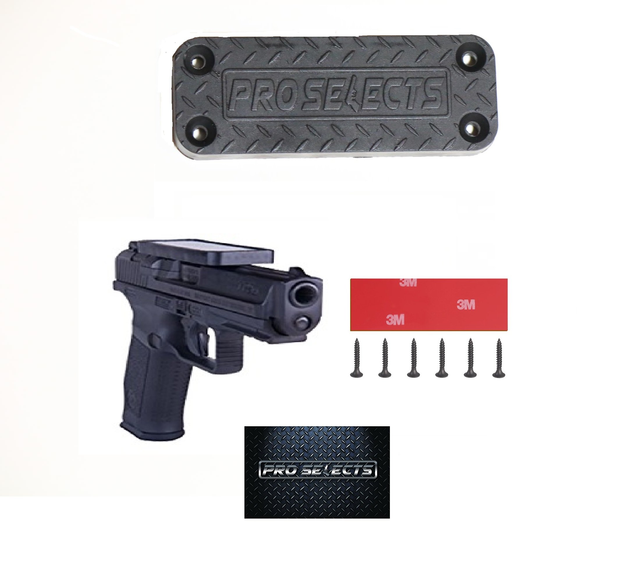 Strong Magnetic Gun Holder for Pistols & Rifles - Secure Wall Mount Firearm Storage for Home, Car, Truck & Office Use