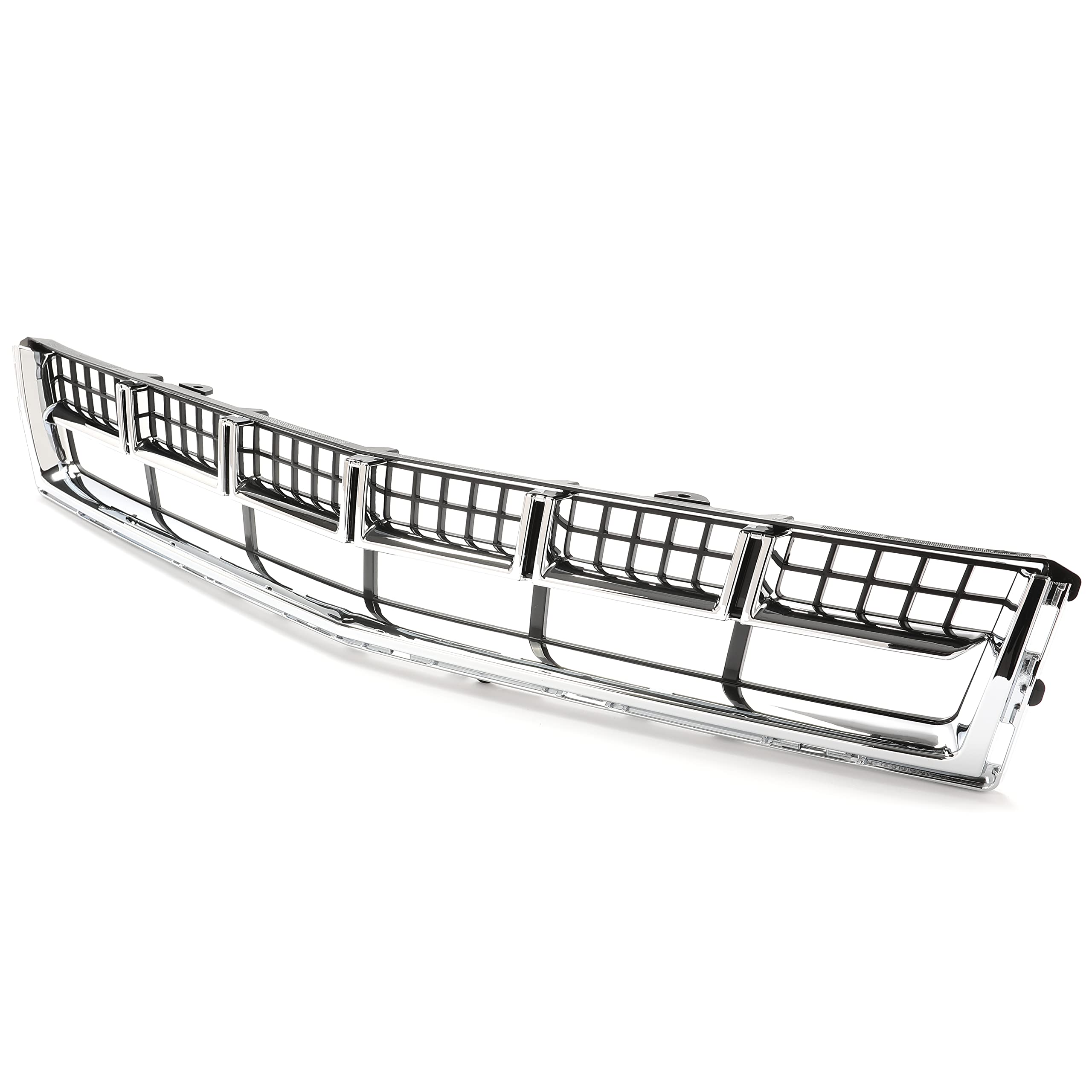 HECASA ABS Front Lower Mesh Grill Bumper Replacement for 2013-2016 Cadillac SRX - Silvery Compatible with 22739004 GM1036167 | Perfect for Off-Road Protection & Style Upgrade
