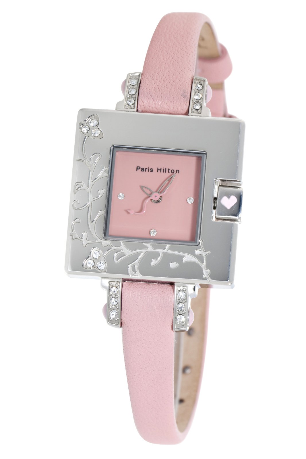 Paris Hilton Women's Stainless Steel Watch 138.4304.99 - Pink Leather Band, Fashion Quartz Analog Wristwatch for Women, Perfect Gift for Birthday, Anniversary & Everyday Wear