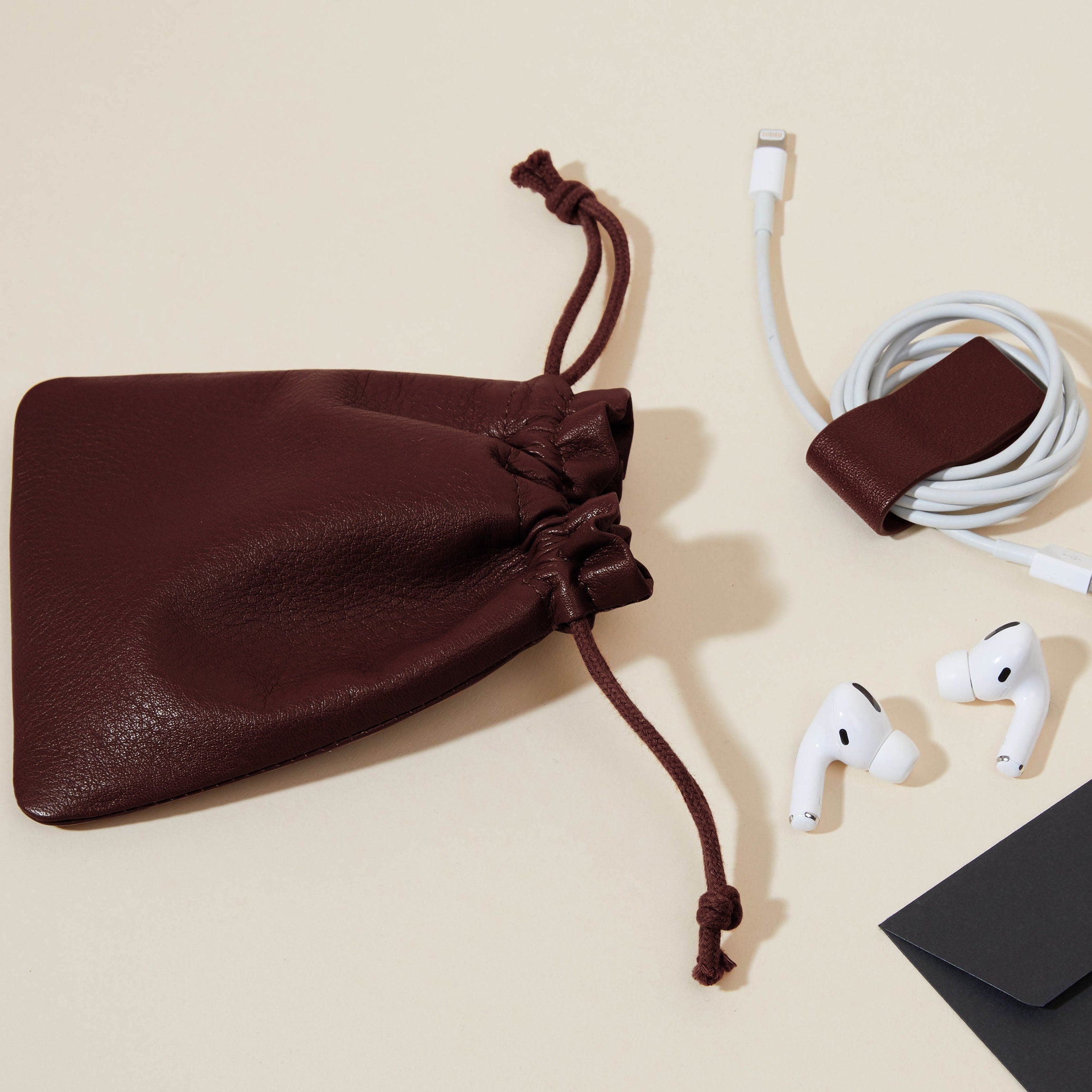 Premium Flat Drawstring Pouch - Burgundy Wine Color - Small Gift Bags for Jewelry, Coins & Keepsakes - Perfect for Travel, Parties & Organizing