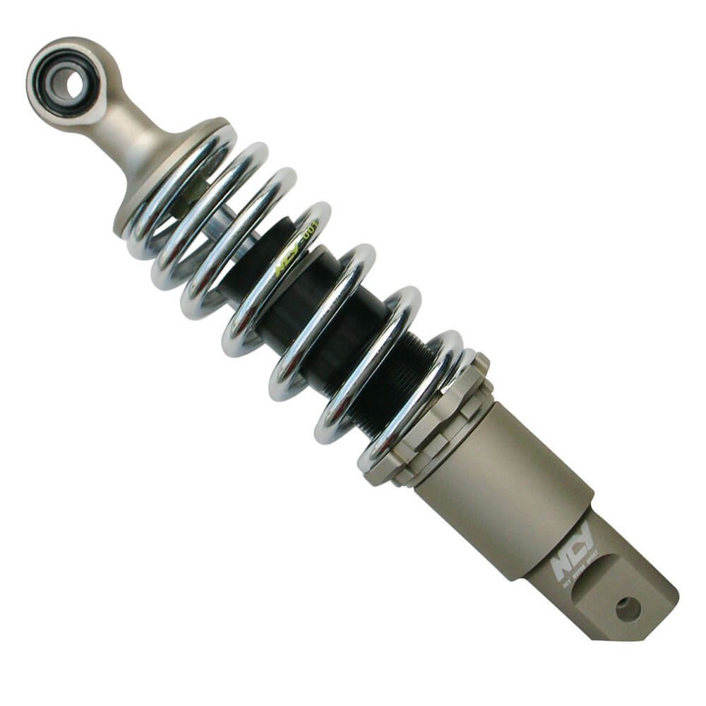 NCY Performance Shock Absorber with Chrome Spring for Honda Ruckus & Zoomer Scooters - Upgrade Ride Comfort & Stability for City Commuting & Urban Adventures