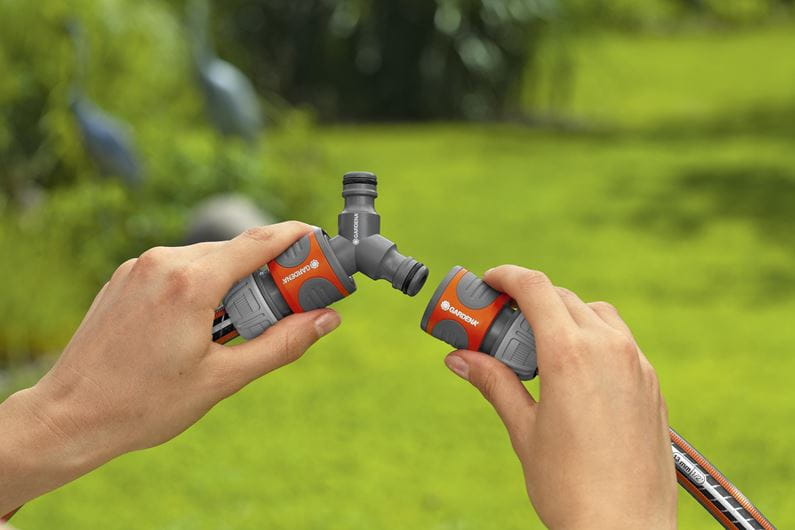 Gardena 2-Way Hose Connector Set - 13mm (1/2