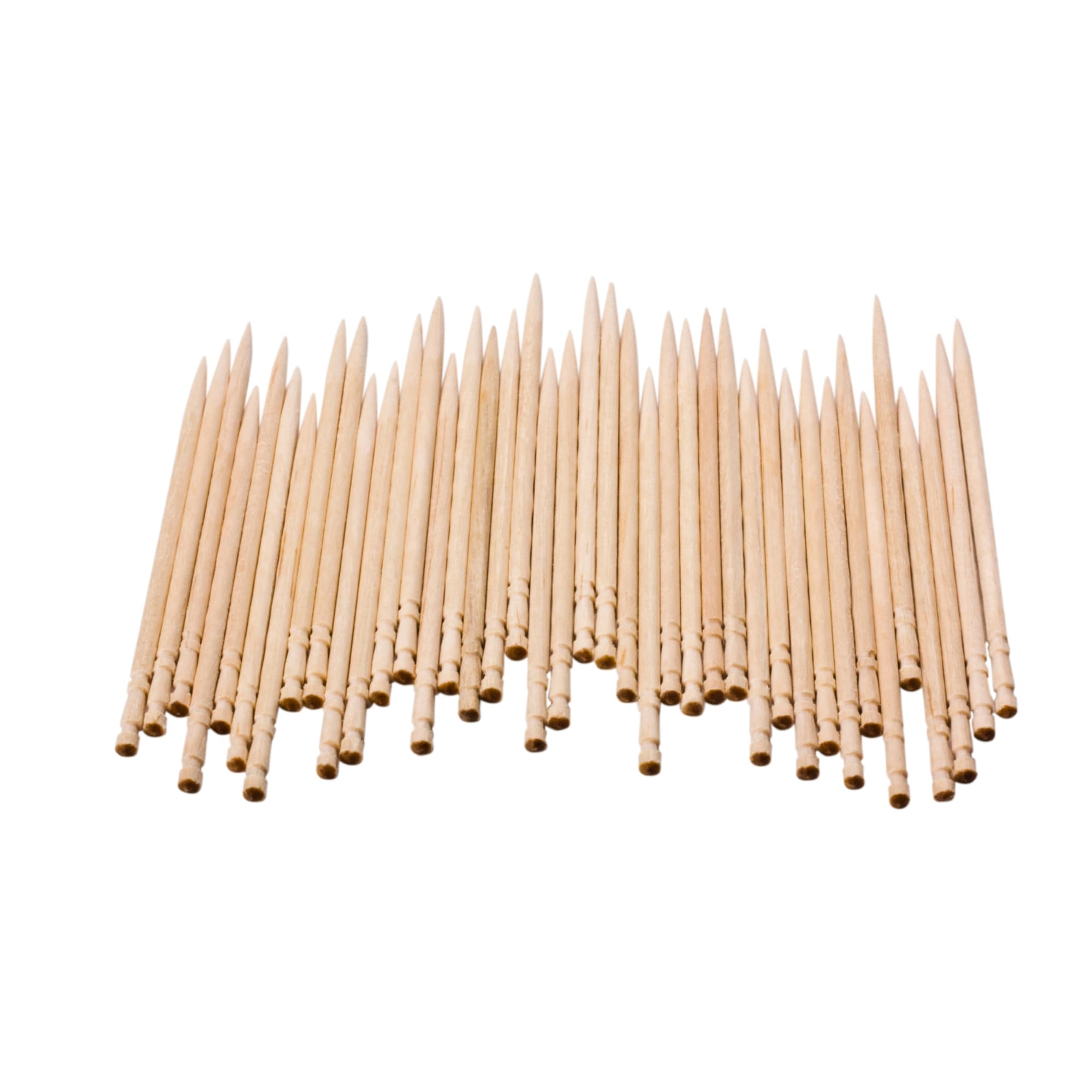 1000 Pack Natural Bamboo Wooden Toothpicks for Appetizers, BBQ, Fruit, Cocktails & Parties | Disposable Round Toothpicks for Teeth Cleaning | Sturdy & Safe Single-Sided Design | Perfect for Home, Restaurants & Catering Events