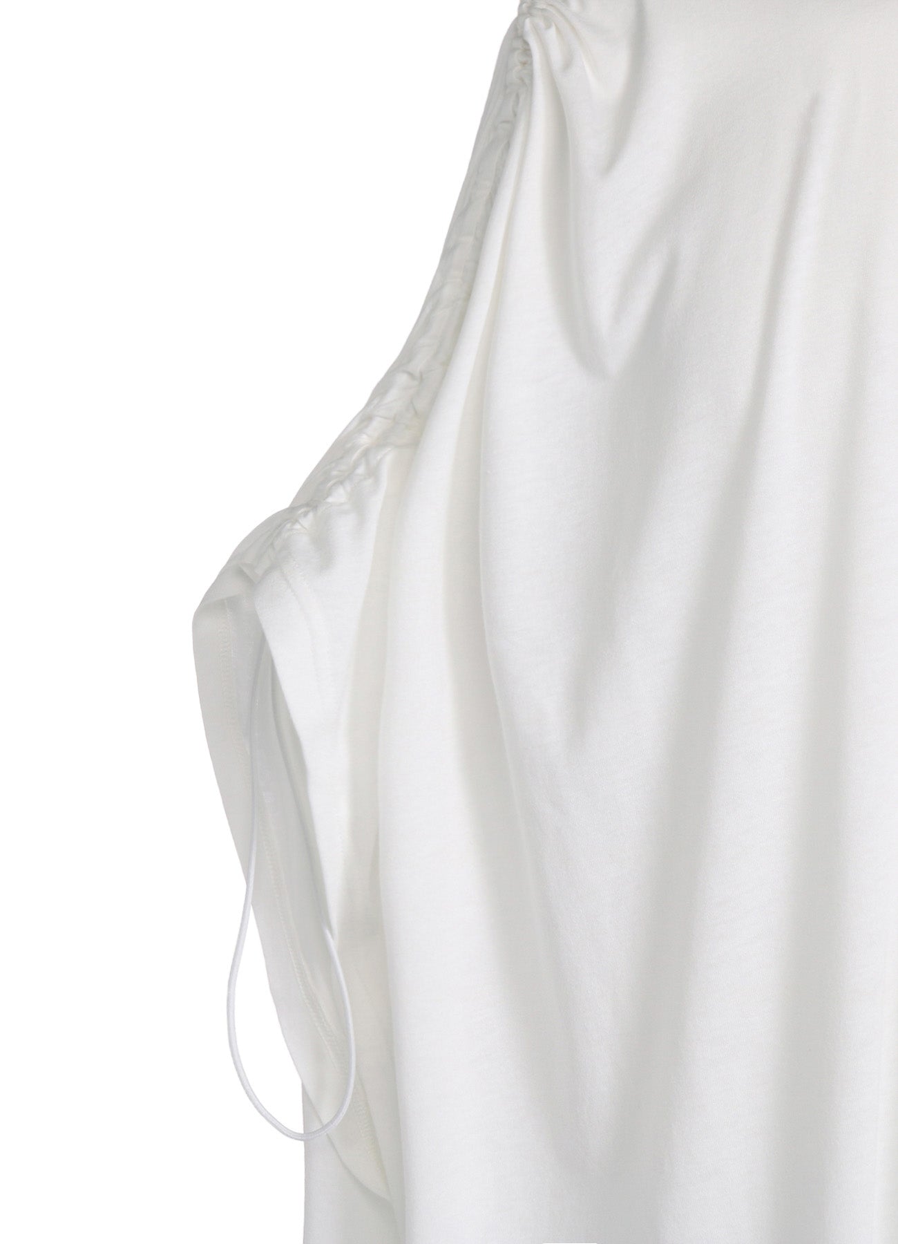 Soft Cotton Modal Jersey Shoulder Shirring Short Sleeve Oversized T-Shirt for Women - Comfortable Casual Wear for Everyday, Lounge & Street Style