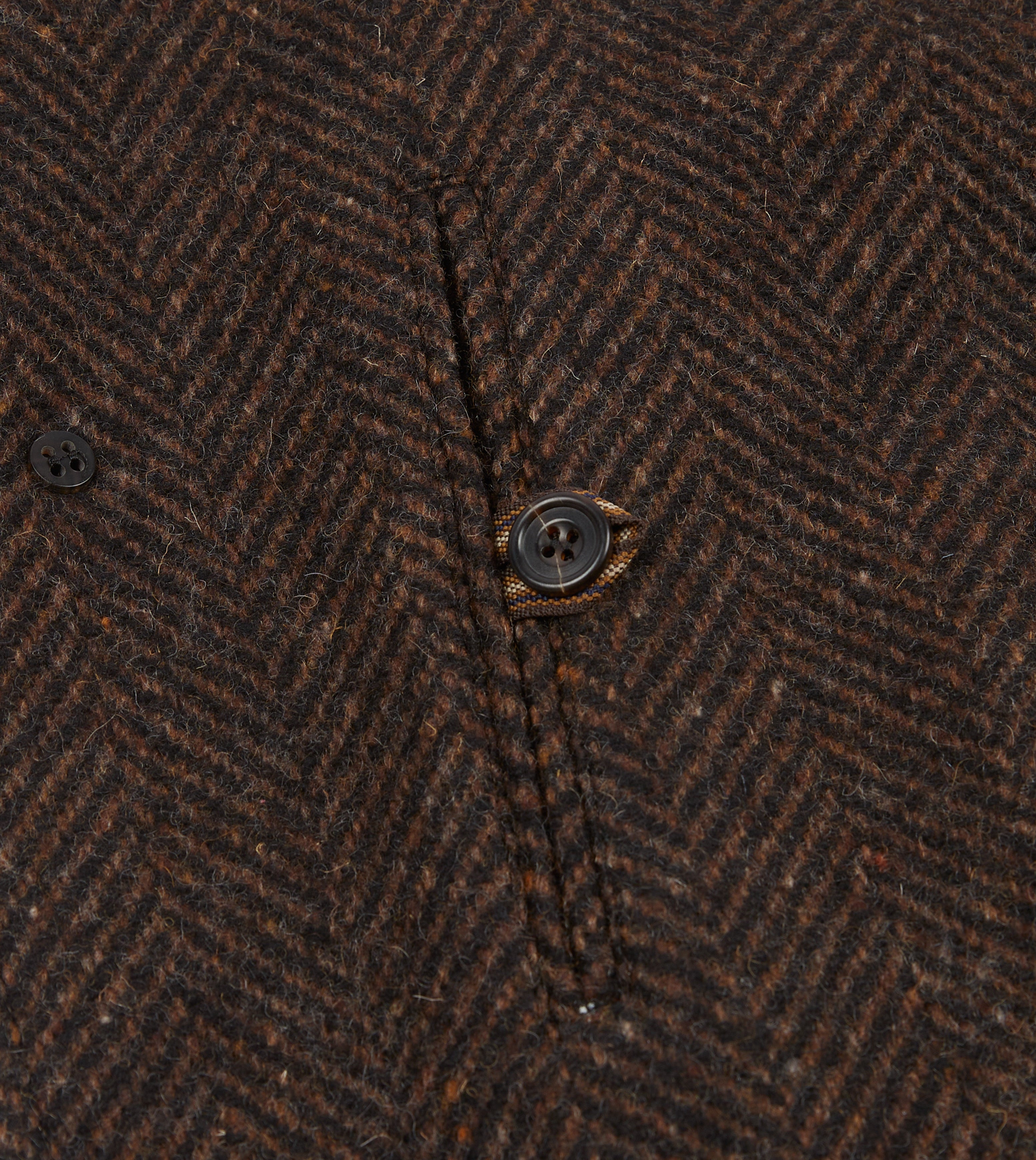 Brown Herringbone Wool Raglan Coat for Men - Warm Winter Overcoat with Stylish Herringbone Pattern - Perfect for Office, Dating & Outdoor Activities