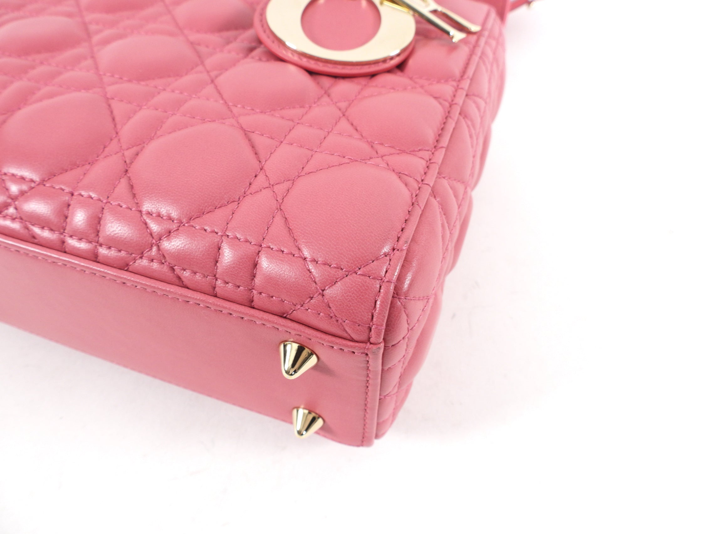 Dior Lady Dior Mini Bag in Pink Cannage Leather - My ABCdior Collection | Luxury Crossbody Purse for Women, Perfect for Date Night & Special Occasions