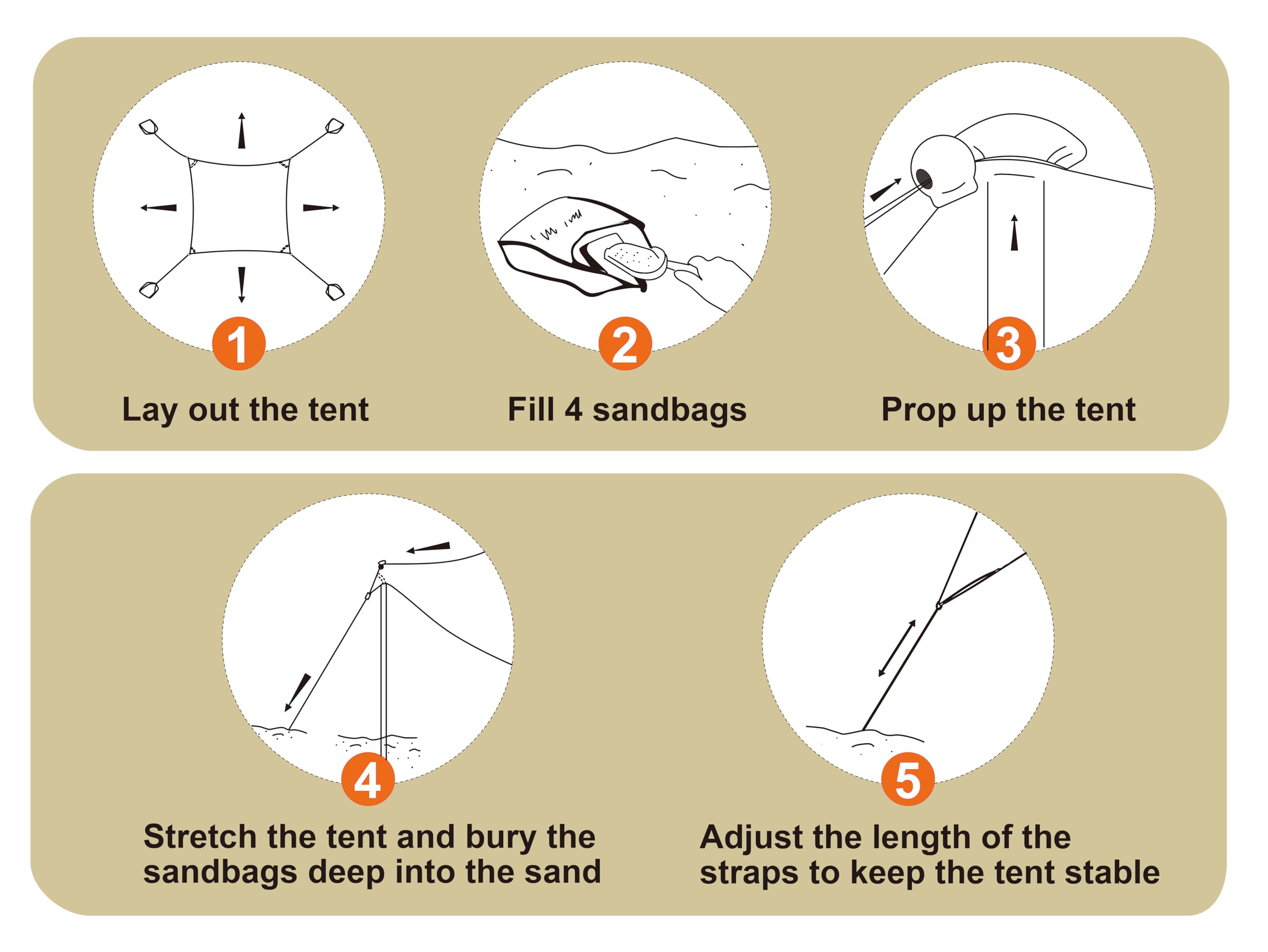 10x10ft UPF50+ Pop Up Beach Tent - Windproof Sun Shelter for Camping, Fishing, Picnics & Backyard | Portable Outdoor Canopy with 4 Poles | Perfect for Beach Days, Family Outings & Summer Adventures
