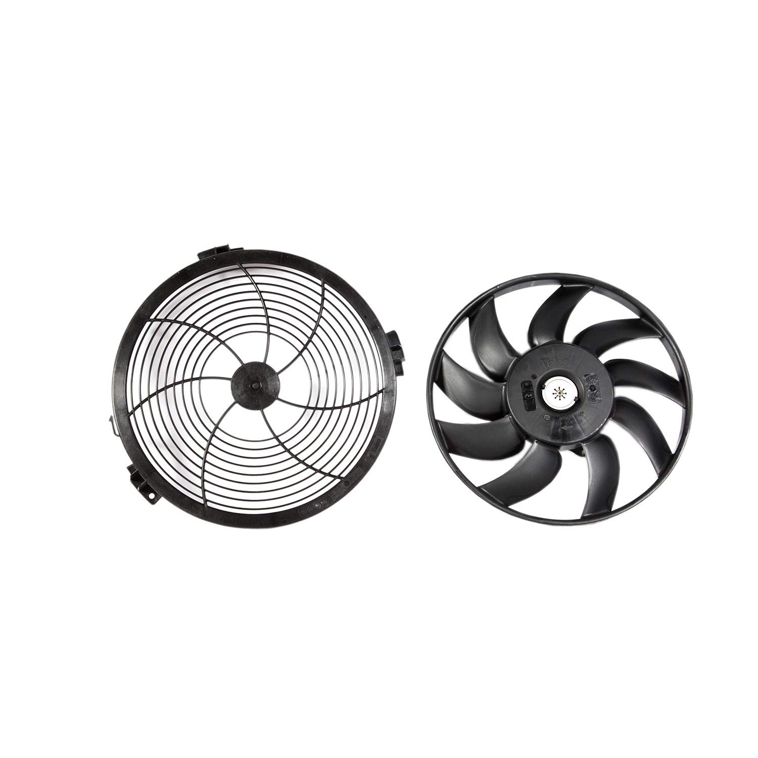 VALEO 696082 Cooling Fan Module Replacement for Dodge Sprinter 2500 2007-2009 Models - 1 Pack - Perfect for Engine Overheating Prevention & AC System Repair