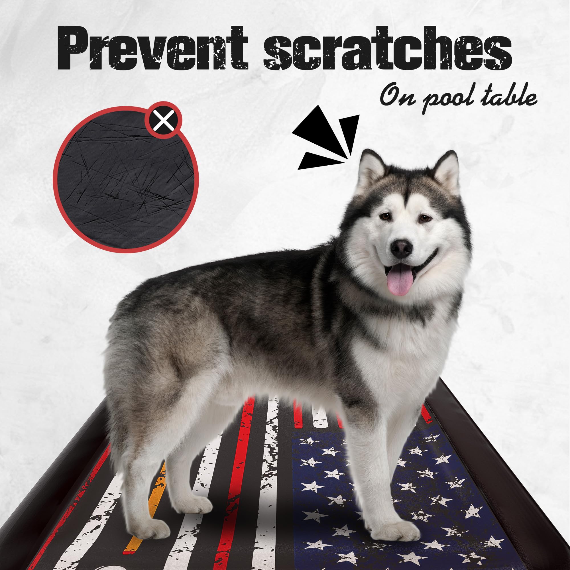 **7ft Waterproof Leather Pool Table Cover - Premium Billiard Table Protector for Indoor & Outdoor Use - Protects Felt & Extends Table Life - Ideal for Home Game Rooms, Bars & Clubs**