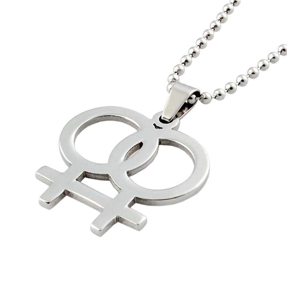 Lesbian Pride Necklace for Women - LGBTQ+ Jewelry Gift for Girlfriend, Wife & Friends - Perfect for Weddings, Birthdays & Christmas - Elegant & Meaningful Accessory for Everyday Wear & Special Occasions