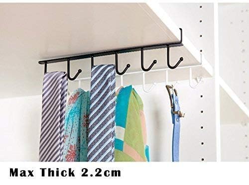 MVM Enterprise Under Shelf Organizer - Heavy Duty Cabinet Hook Hanger for Mugs, Cups, Pots & Pans - Space Saving Kitchen Storage Solution - Perfect for Small Kitchens, RVs & Dorm Rooms