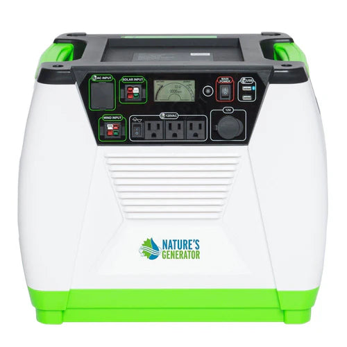Natures Generator Gold Essential - Portable Solar Power Generator for Camping, Emergencies & Off-Grid Living - Reliable Backup Power Supply for Home & Outdoor Adventures