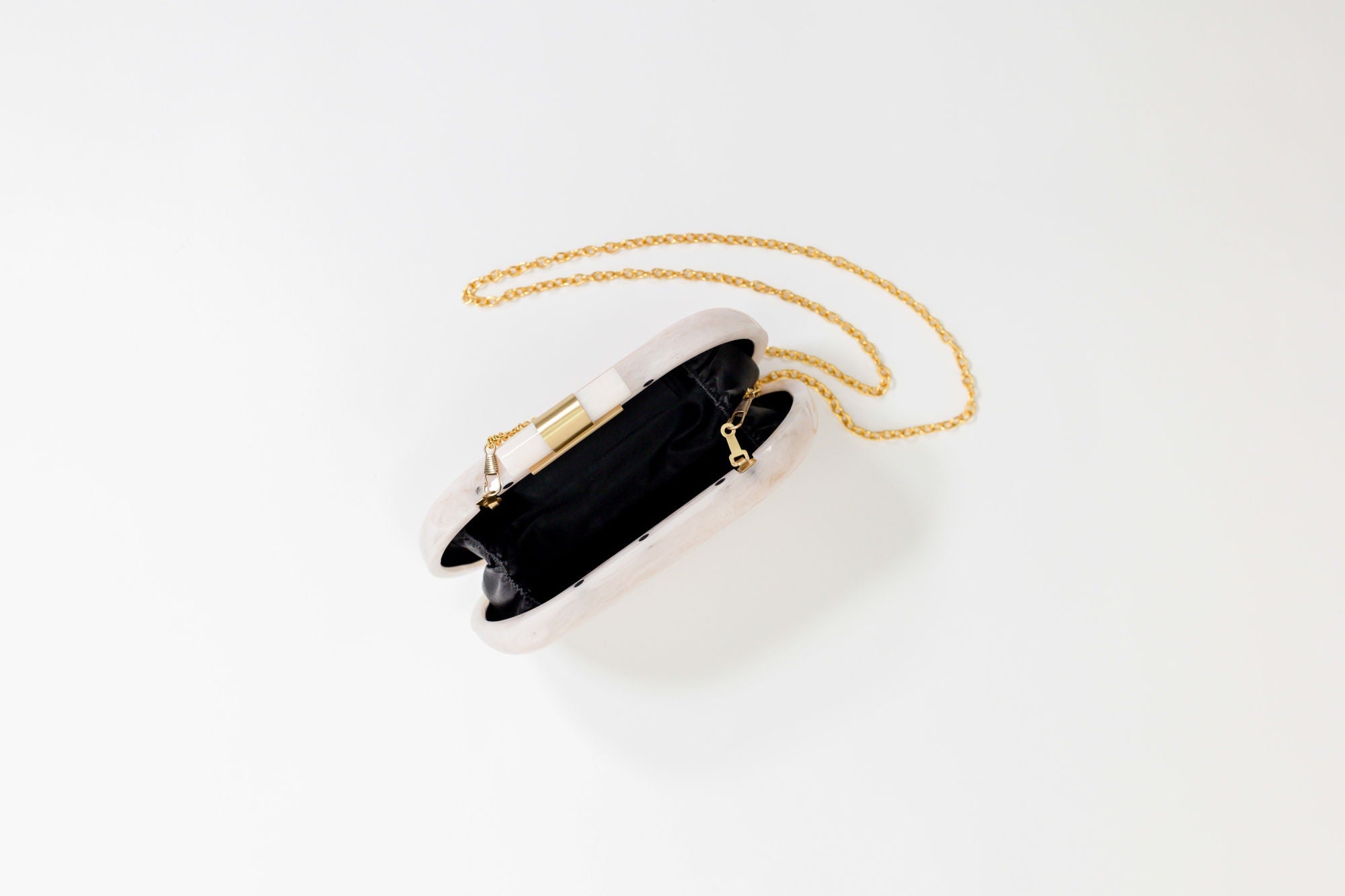 Ethereal Pearl Capsule Clutch Bag for Women - Elegant Evening Clutch for Parties, Weddings & Special Occasions