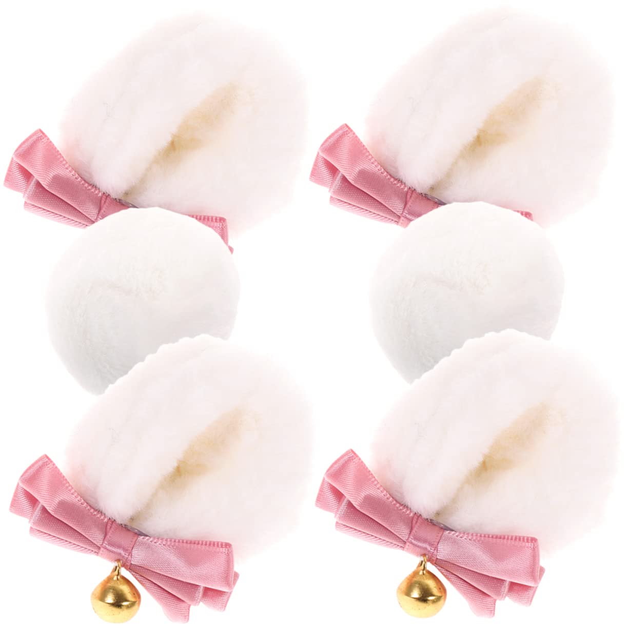 Minkissy 2 Sets Cute Bear Ear Hair Clips for Girls & Women - Cartoon Animal Hair Barrettes, Tiara Headband for Cosplay, Parties, Halloween & Daily Wear