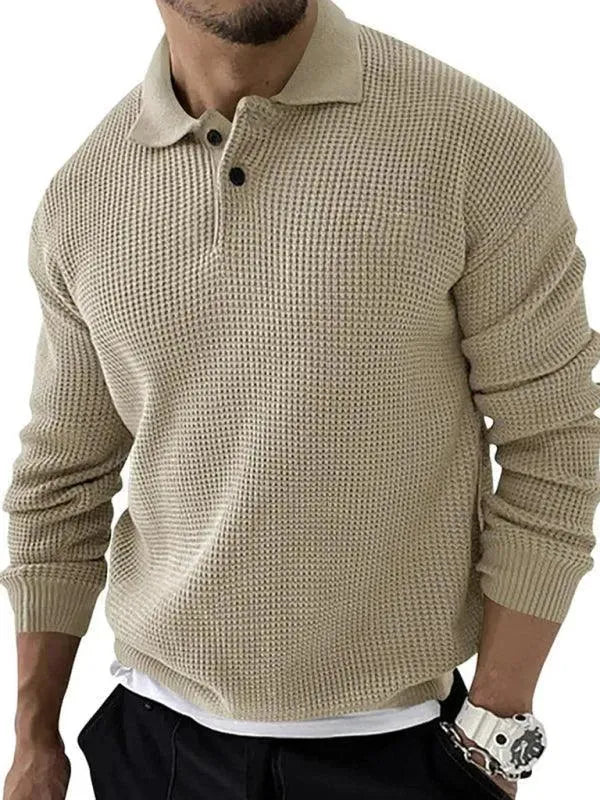 Men's Urban Polo Pullover Sweater - Stylish & Comfortable Knitwear for Casual Wear, Office & Outdoor Activities