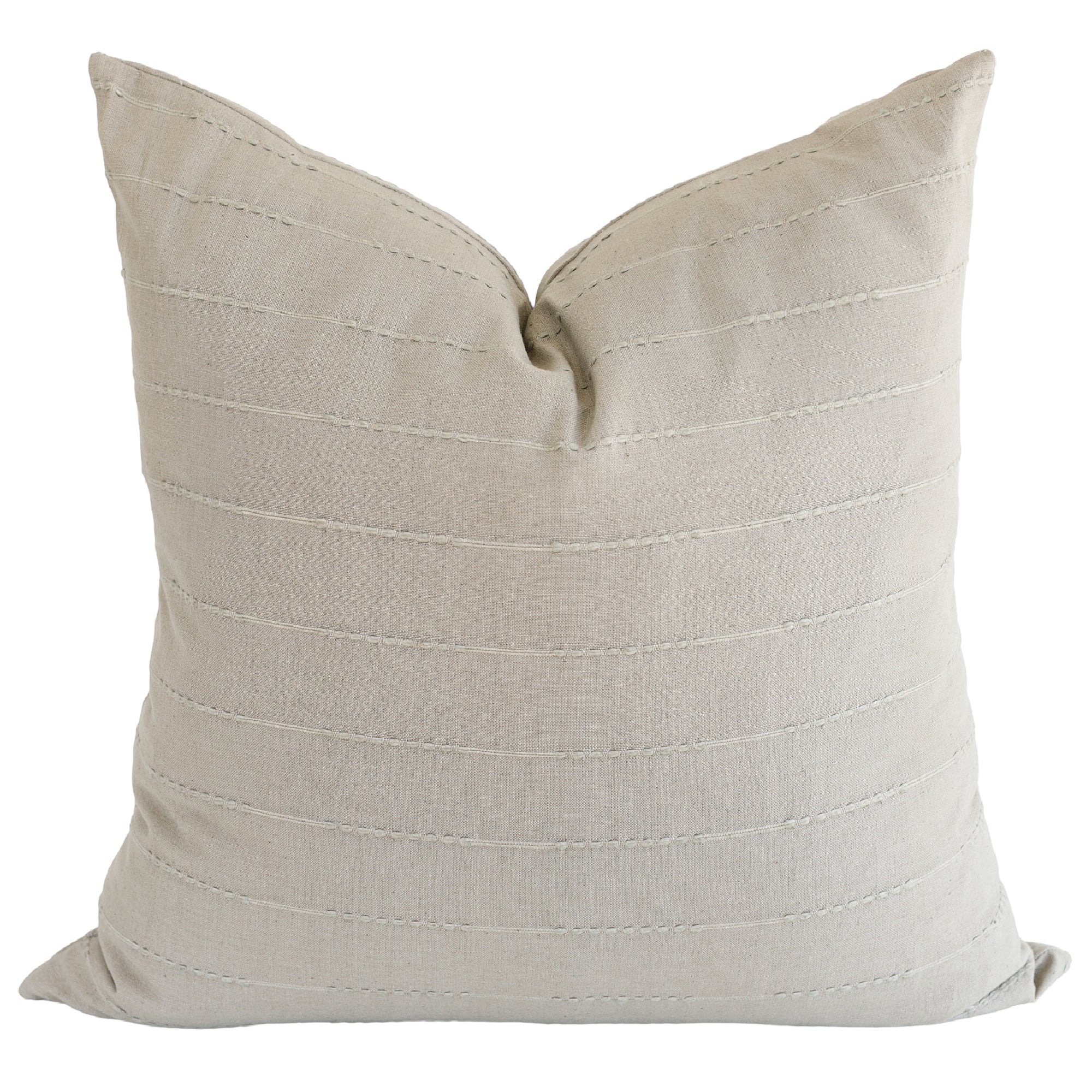 Premium Camden Pillow Cover Set - Soft & Breathable Cotton Linen Blend - 18x18 Inches (Standard Size) - Perfect for Bedroom, Living Room & Home Decor