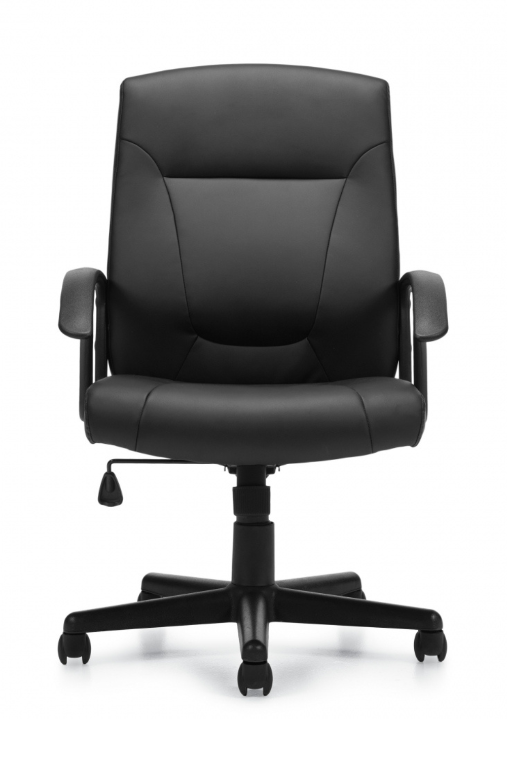 Premium Black Leather Luxhide Tilter Chair by OTG (OTG11776B) - Ergonomic Office Chair for Home & Executive Workspaces
