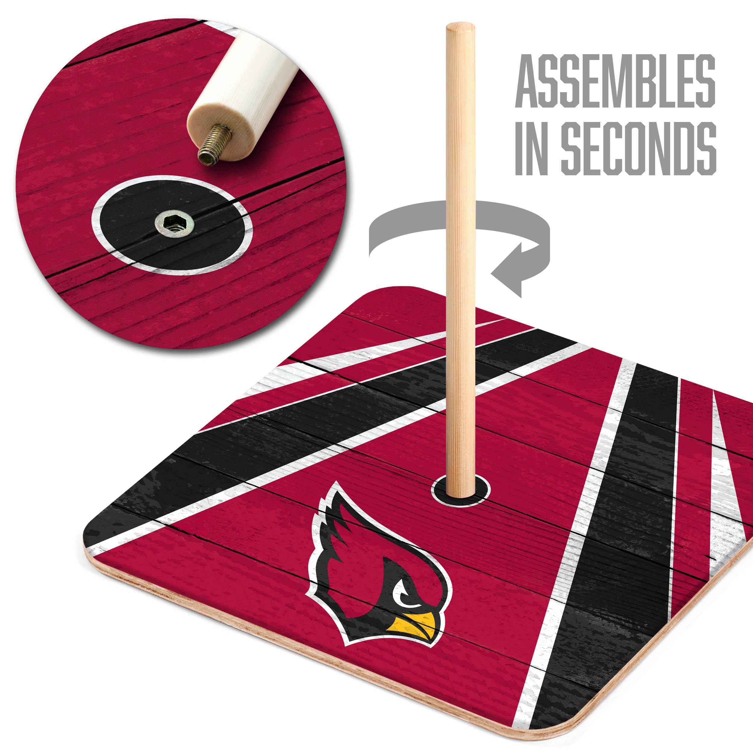 YouTheFan NFL Arizona Cardinals Horseshoe Crossbody Bag - Stylish Team Logo Purse for Women & Men - Perfect for Game Day, Travel & Casual Outings