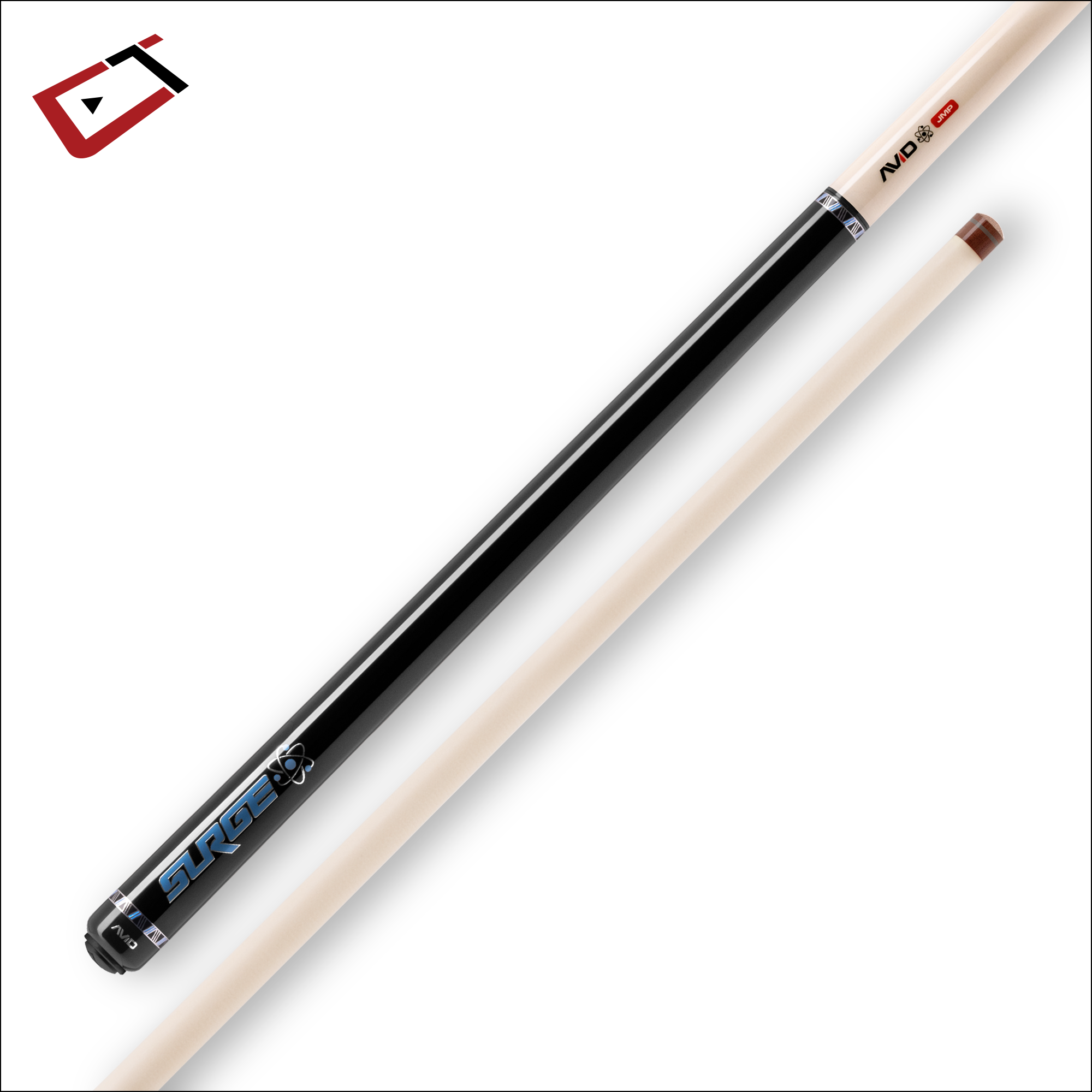 Cuetec Avid Surge Hydra Jump Cue - Professional Billiards Jump Cue for Pool Players | Perfect for Tournament Play & Trick Shots