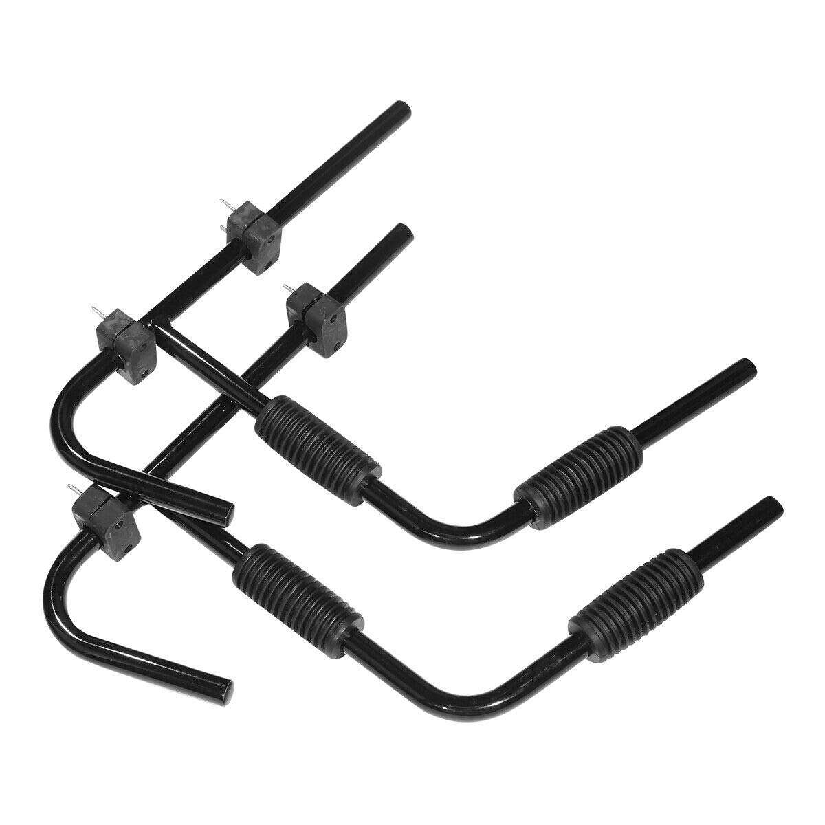 Heavy Duty Steel Kayak Ladder Wall Mount - Folding Storage Rack for Kayak, Surfboard & Sailing Gear - Indoor & Outdoor Use (Black, 5 Sets) - Perfect for Garage, Dock & Boat Storage Organization