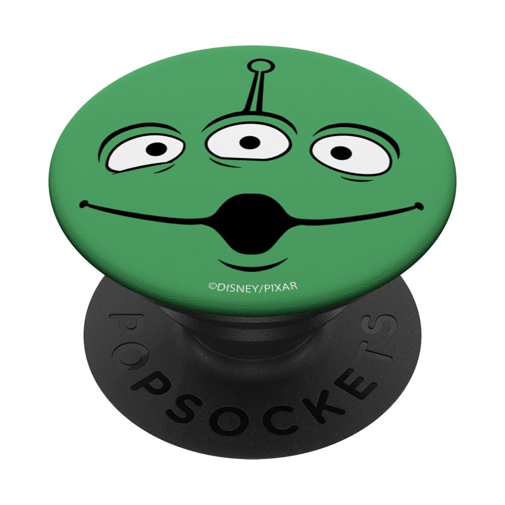 Disney Pixar Toy Story Alien Face PopSockets Standard PopGrip - Phone Grip & Stand for iPhone, Samsung, Smartphones - Perfect for Fans, Gifts, Travel & Daily Use