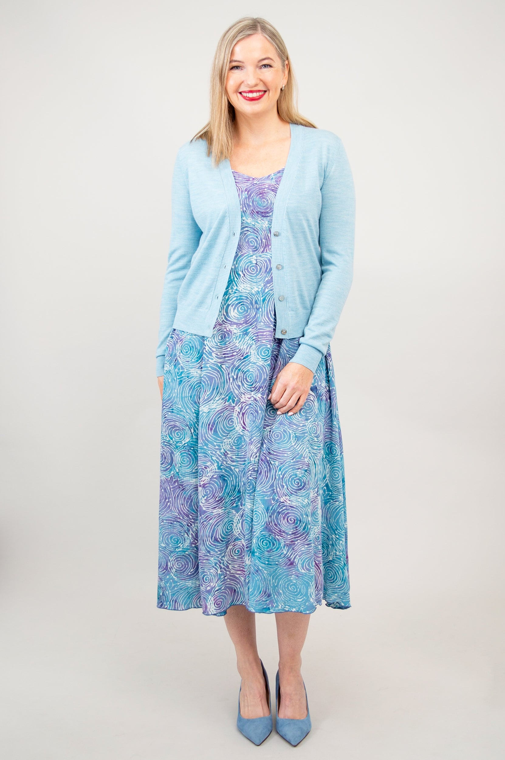 Camila Cardigan - Soft Beryl Green Merino Wool Sweater for Women | Cozy Fall & Winter Layering, Office & Casual Outfits