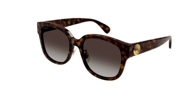 Gucci GG 1409SK 002 Havana/Brown Cat Eye Oversized Women's Sunglasses - UV Protection Fashion Shades for Beach, Driving & Outdoor Activities