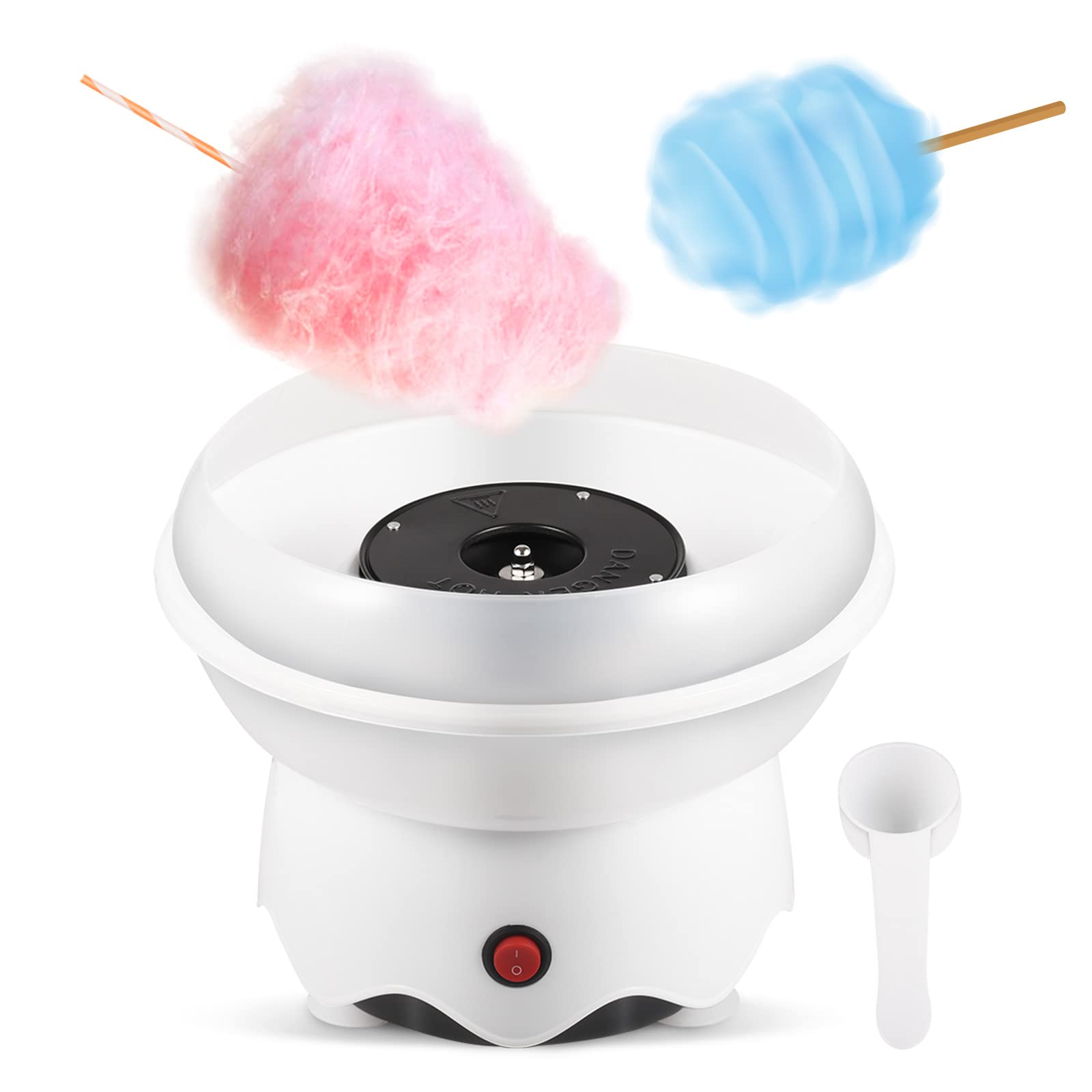 **Cotton Candy Machine with Sugar Scoop - Electric Candy Floss Maker for Kids, Birthday Parties, Carnival & Home Use - Perfect Gift for Boys & Girls**    *(Use Scenarios: Great for birthday parties, carnivals, family gatherings, and fun DIY candy-making at home!)*