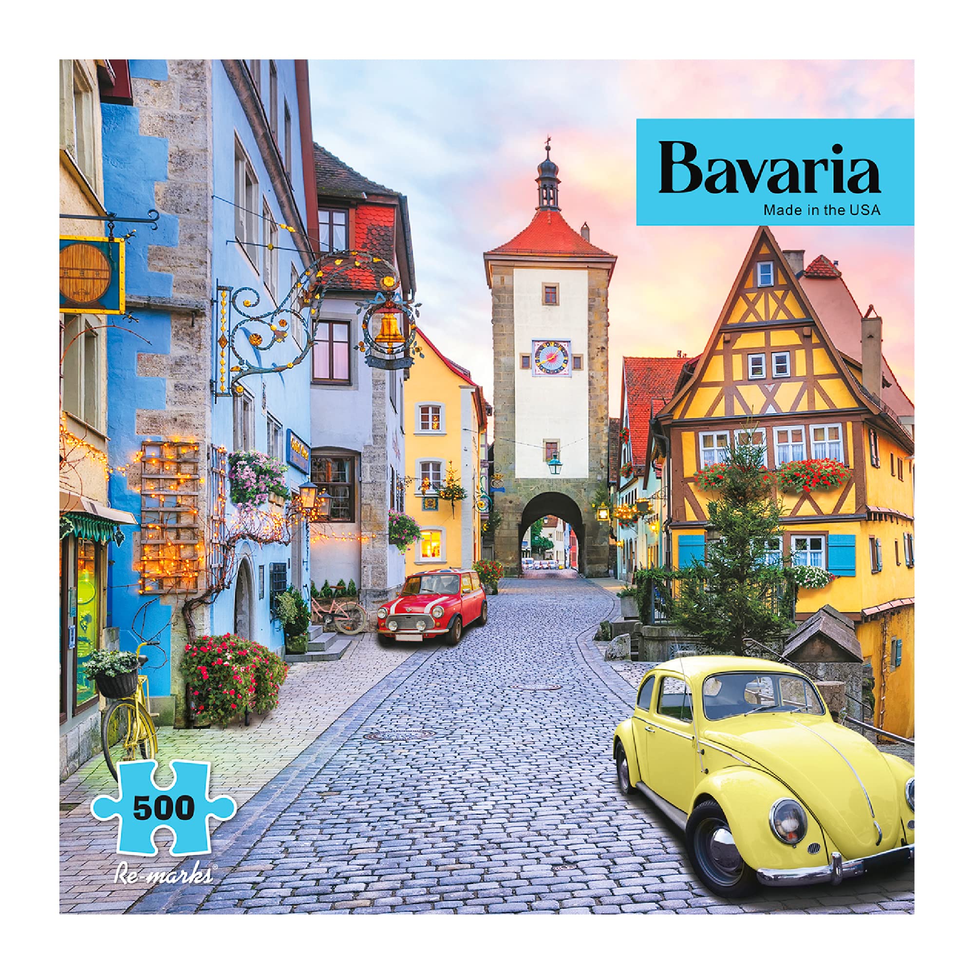 Re-marks Bavaria 500-Piece Jigsaw Puzzle - Large Pieces for Adults & Kids - Perfect for Family Game Night & Relaxation