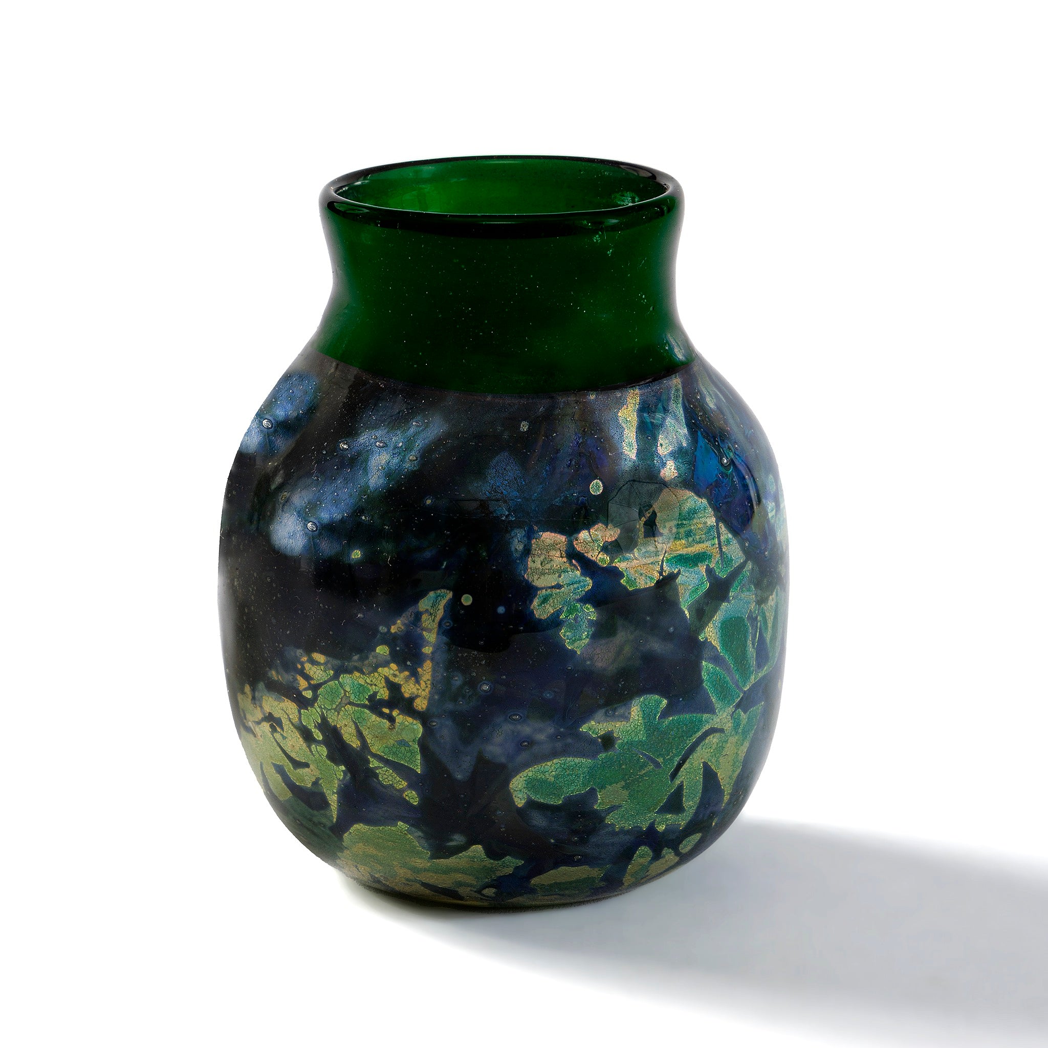Tiffany Studios New York Favrile Glass Vase - Handcrafted Art Nouveau Decorative Vase for Home Decor, Wedding Centerpiece & Luxury Gift
