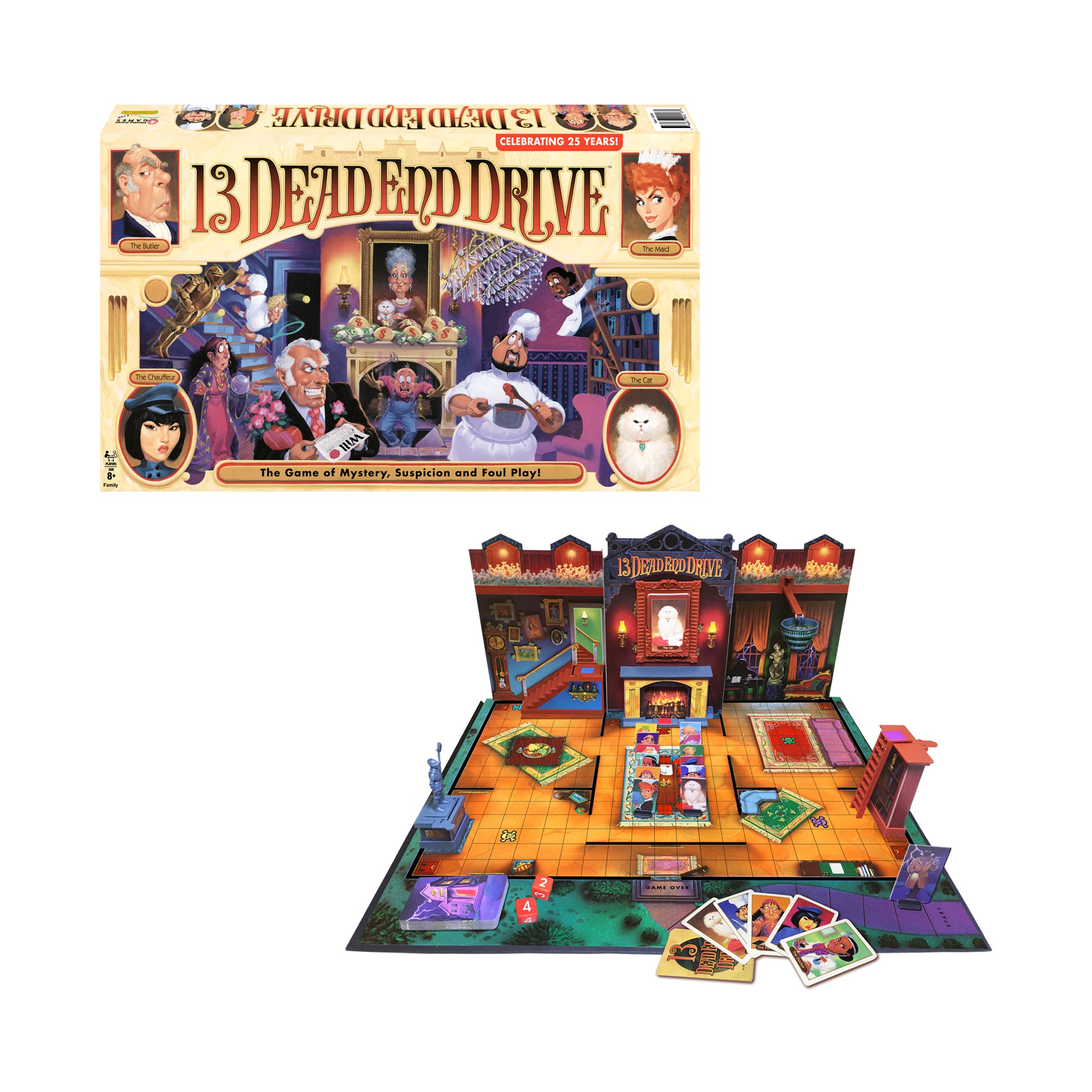 13 Dead End Drive Board Game by Winning Moves Games USA - Fun Family Strategy Game for Game Nights & Parties
