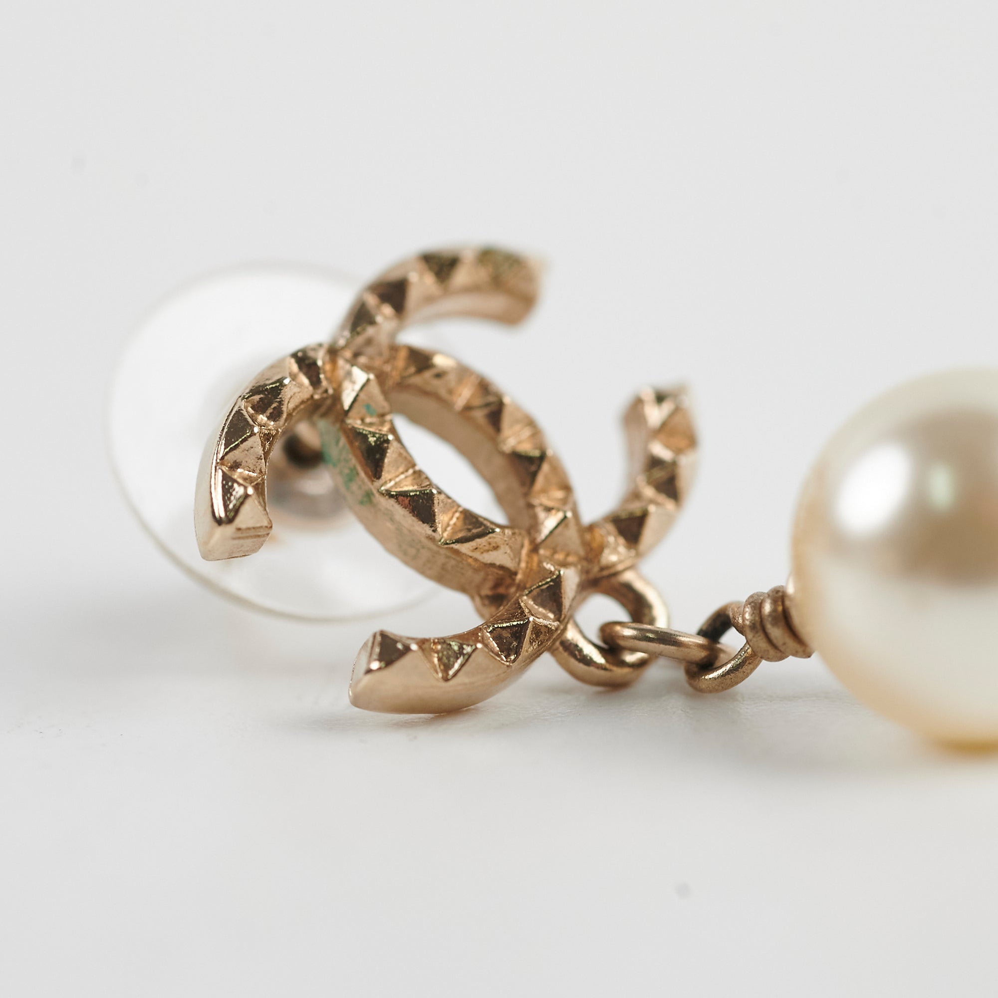 Chanel CC Pearl Drop Earrings for Women - Luxury Designer Jewelry Gift for Birthday, Anniversary & Special Occasions | Elegant Pearl Dangle Earrings for Party, Wedding & Evening Events
