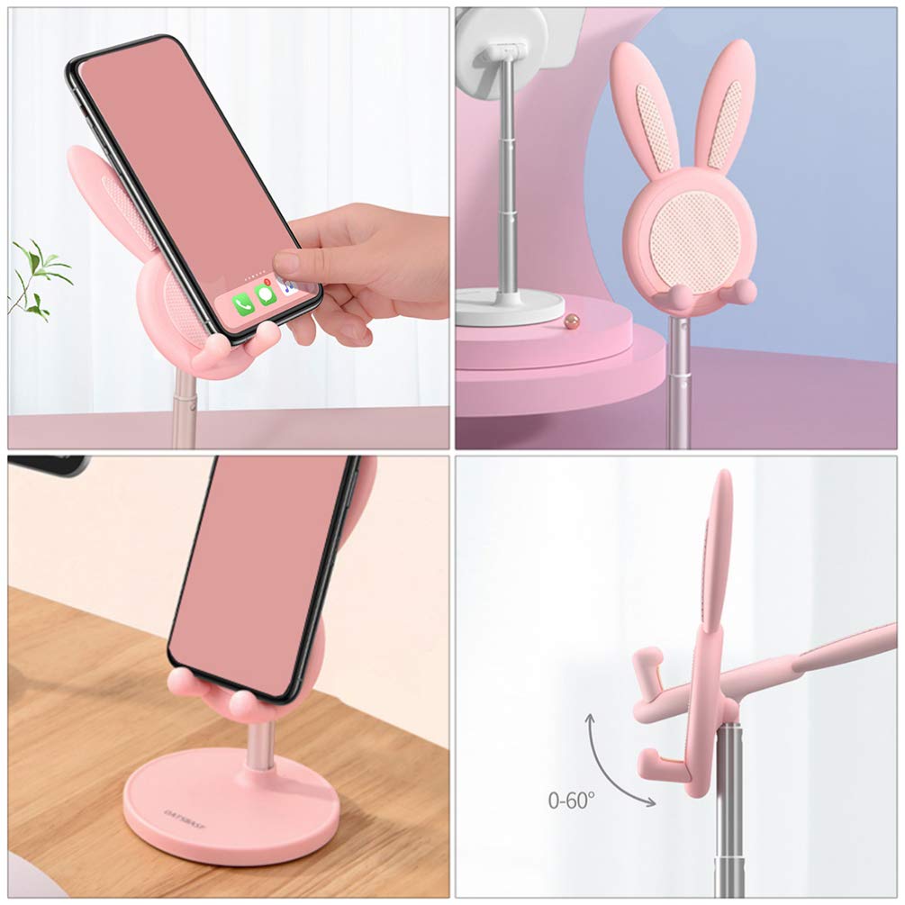 UKCOCO Adjustable Phone Stand & Tablet Holder - Universal Desktop Organizer for iPhone, Samsung, iPad - Perfect for Work, Study, Video Calls and Bedside Use