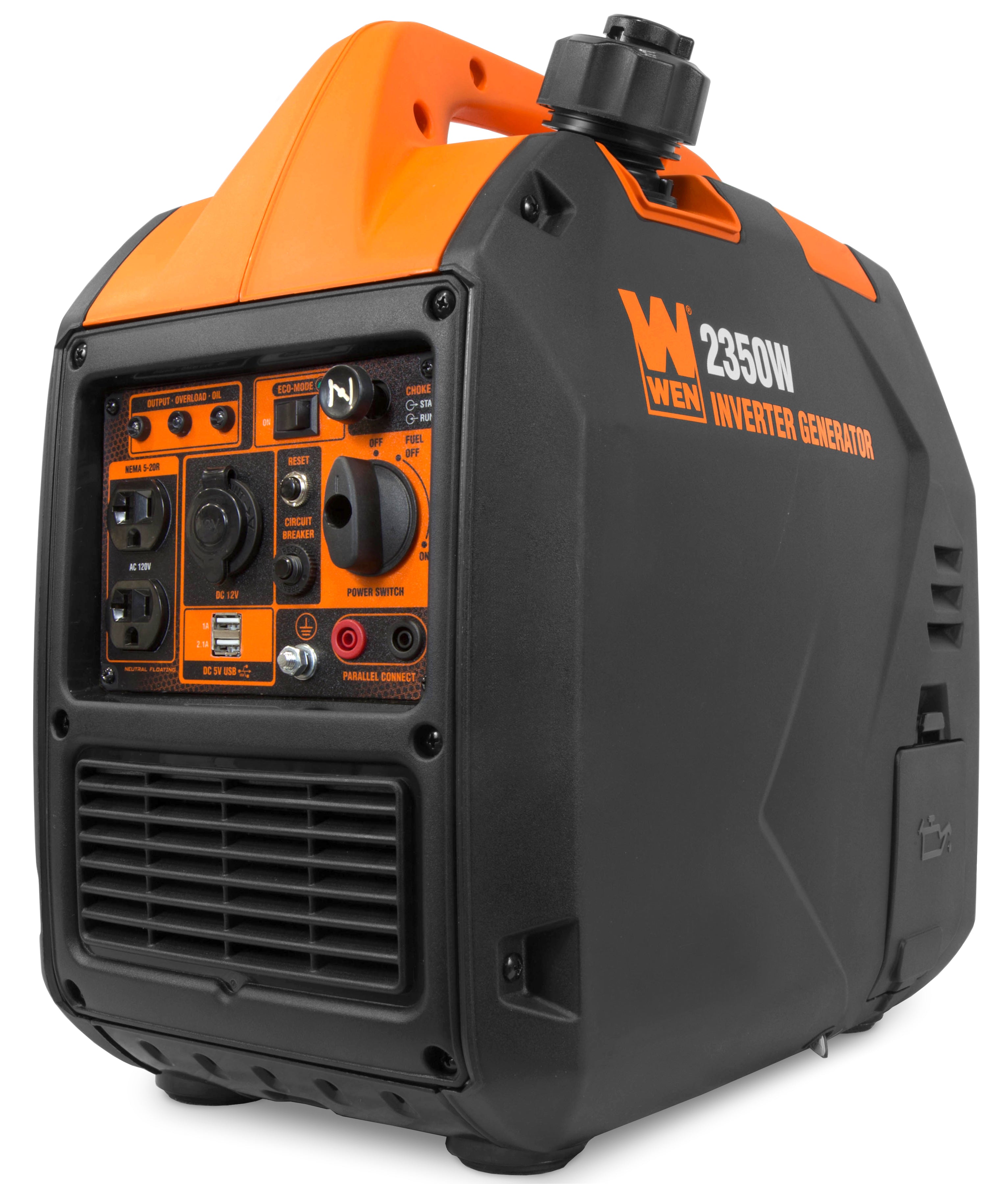 WEN R56235i 2350W Super Quiet Portable Inverter Generator with Fuel Shut Off - CARB Compliant, Ultra Lightweight (Certified Refurbished) - Perfect for Camping, RV Trips & Emergency Power Backup