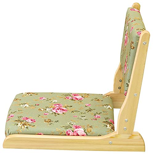 Foldable Zaisu Floor Chair - Ergonomic Back Support Padded Gaming Chair, Legless Japanese Style Seat for Reading, Gaming & Meditation - Perfect for Living Room, Balcony & Small Spaces