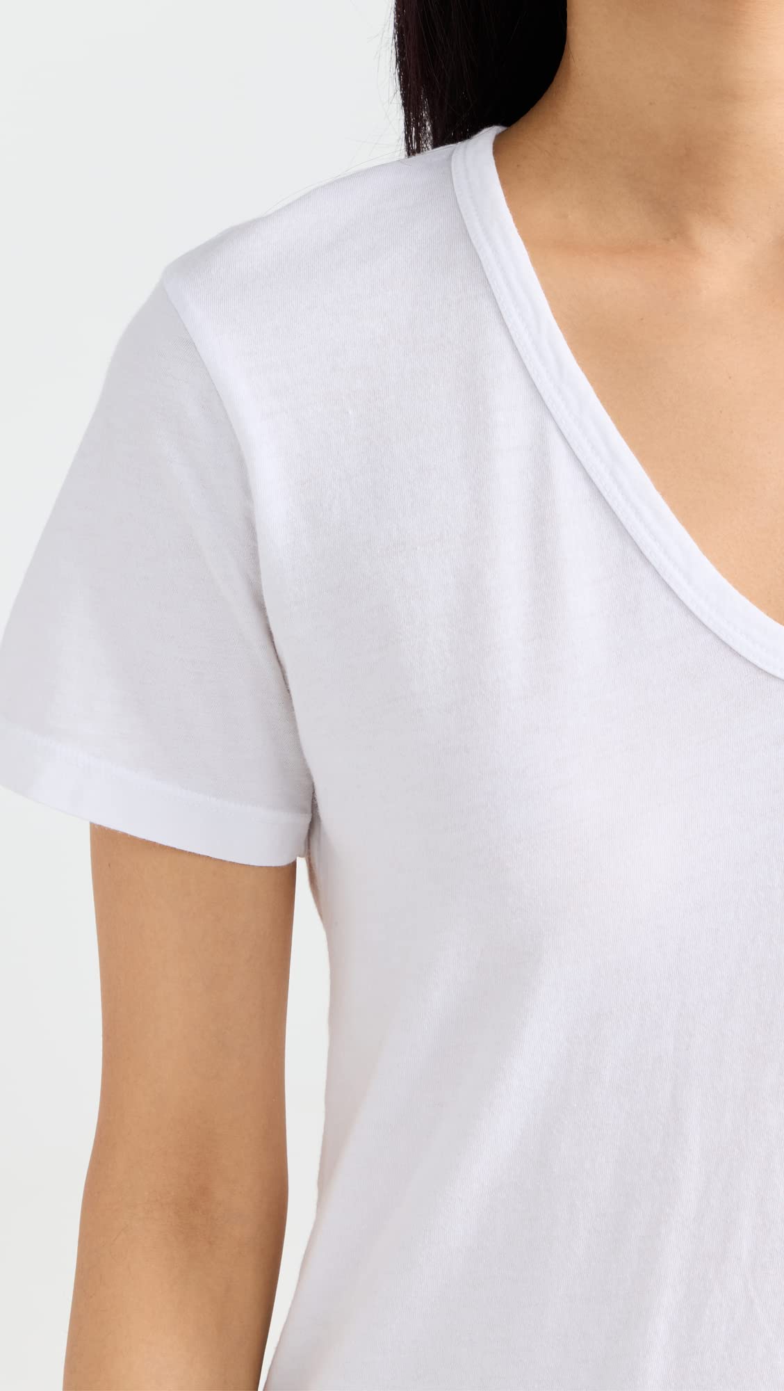 Women's Standard V Neck T-Shirt - Soft Cotton Casual Tee for Everyday Wear | Perfect for Work, Outings & Layering