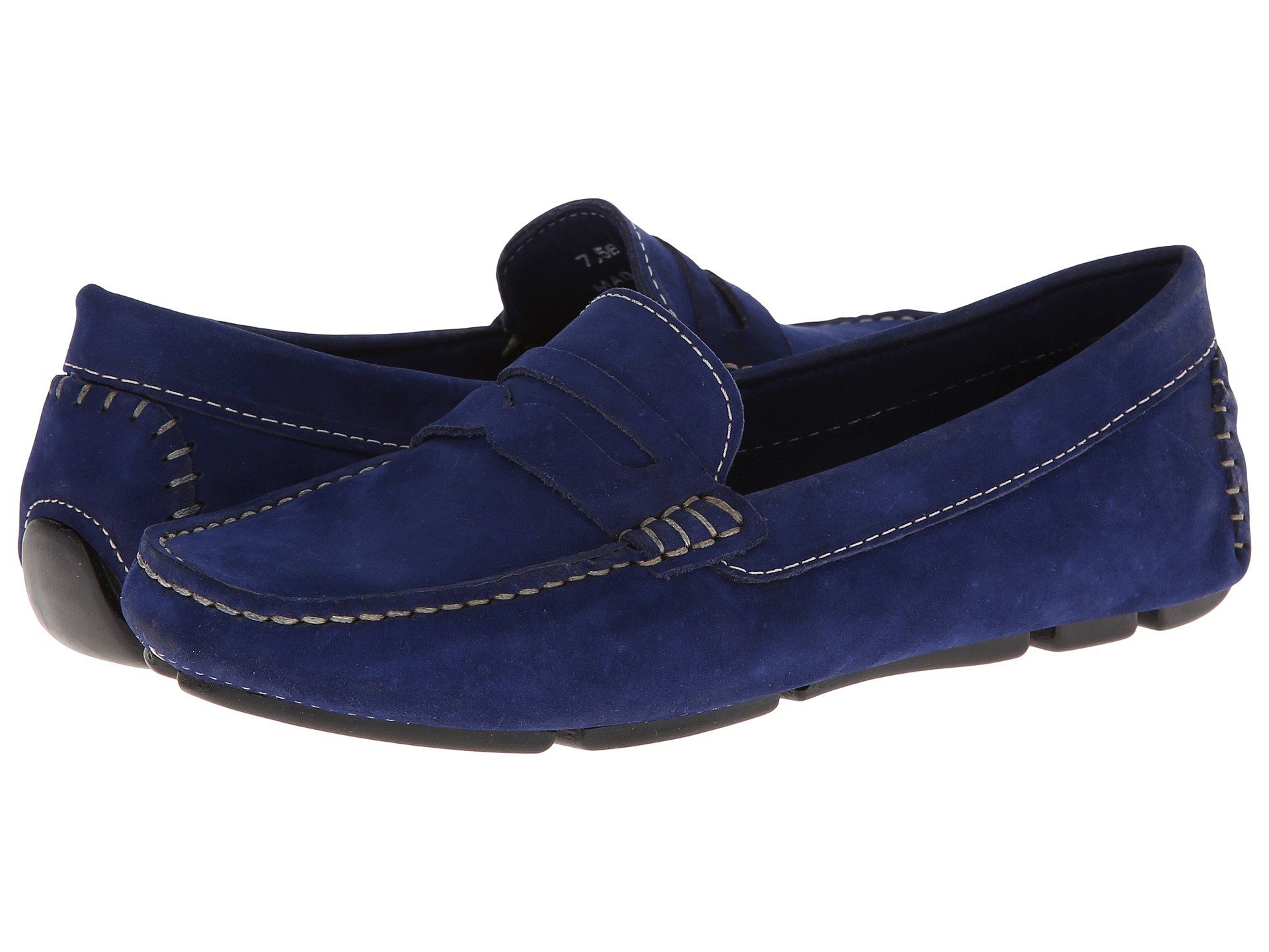 Massimo Matteo Women's Penny Keeper Loafers - Genuine Leather Upper with Cushioned Footbed - Comfortable Slip-On Shoes for Work, Office & Casual Wear