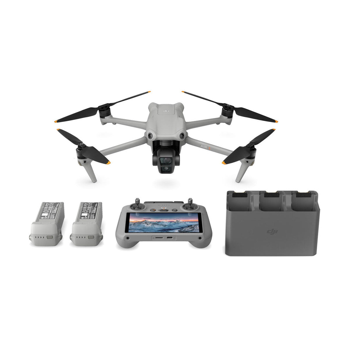 DJI Air 3 Drone Fly More Combo with RC 2 Controller - 4K Dual Camera, 46 Mins Flight Time, Omnidirectional Obstacle Sensing for Aerial Photography & Videography - Perfect for Travel, Vlogging & Outdoor Adventures
