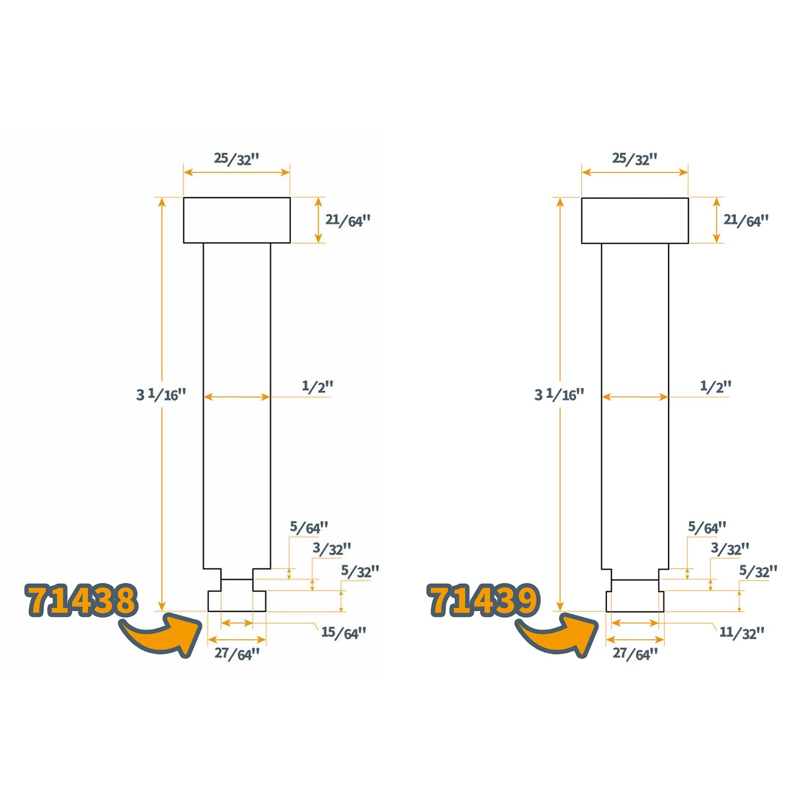 Powertec T-Track Clamp Vice 4-Pack - Secure 1/4