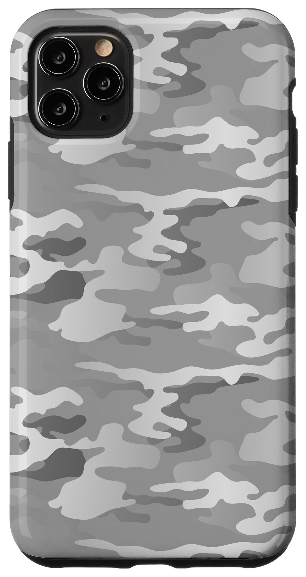 iPhone 11 Pro Max Case - Light Gray Camo Pattern Protective Cover | Shockproof & Scratch Resistant | Perfect for Outdoor Adventures, Hunting & Military Enthusiasts