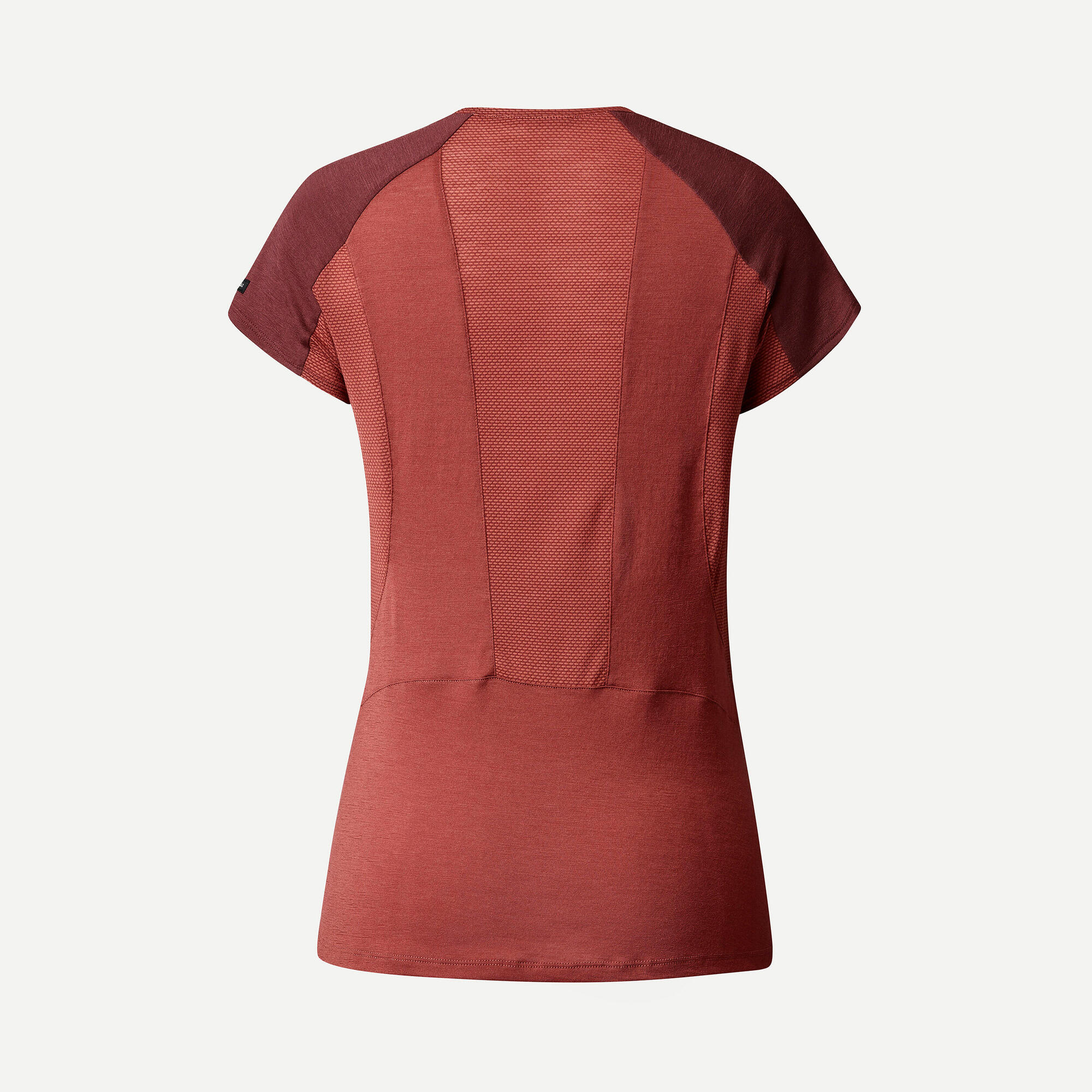 Forclaz Women's MT500 Merino Wool T-Shirt - Breathable & Odor-Resistant Hiking & Travel Shirt for Outdoor Adventures