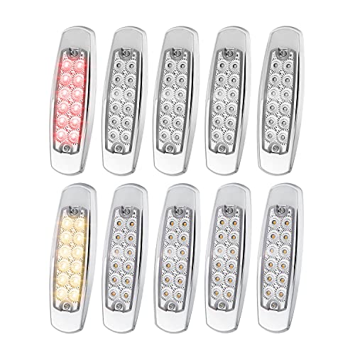 Clear/Amber +Red Pack of 10