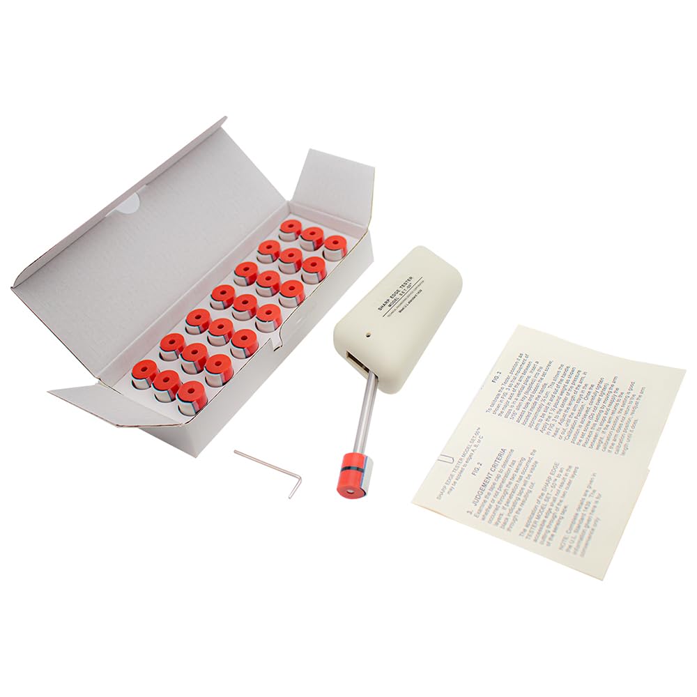 UL 1439D Sharp Edge Tester - Professional Testing Meter with 21 Pressure Testing Caps for Electrical Safety Compliance | Perfect for Laboratory, Manufacturing & Quality Control Inspections
