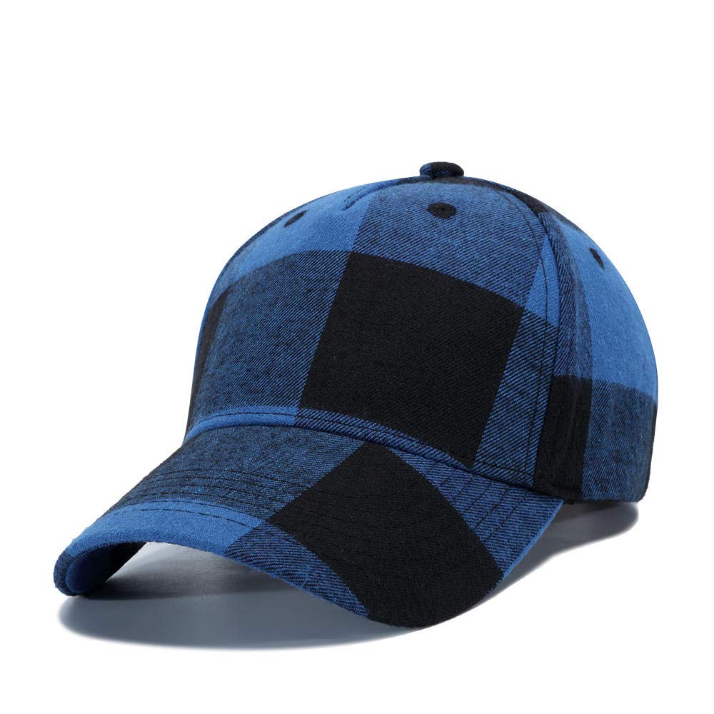 Stylish Plaid Baseball Cap for Women & Men - Fashionable Sun Hat, Hip Hop Trucker Cap - Perfect for Outdoor Activities, Sports, and Casual Wear