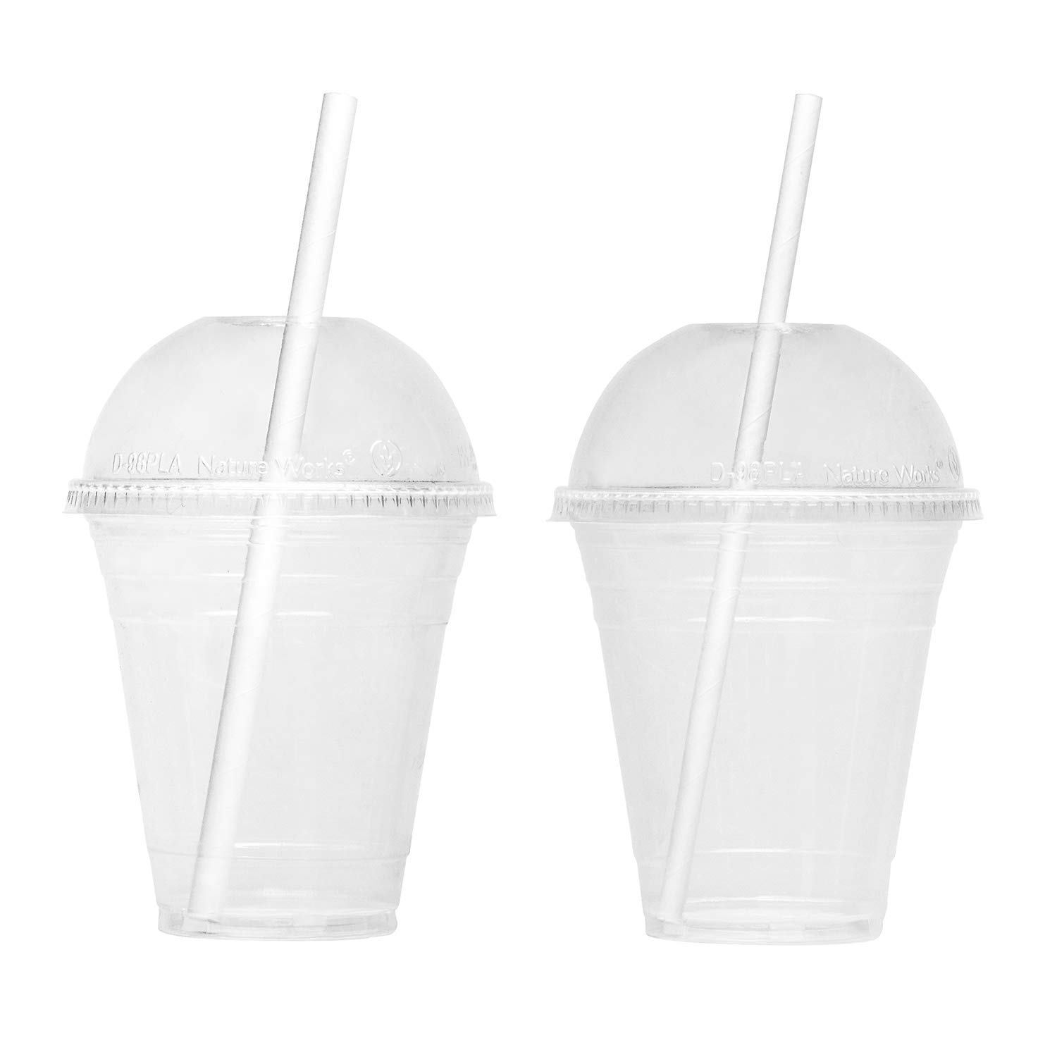 Karat Earth KE-KC12 12 oz Clear PLA Compostable Cups (Case of 1000) - Eco-Friendly Disposable Cups for Parties, Events, and Restaurants